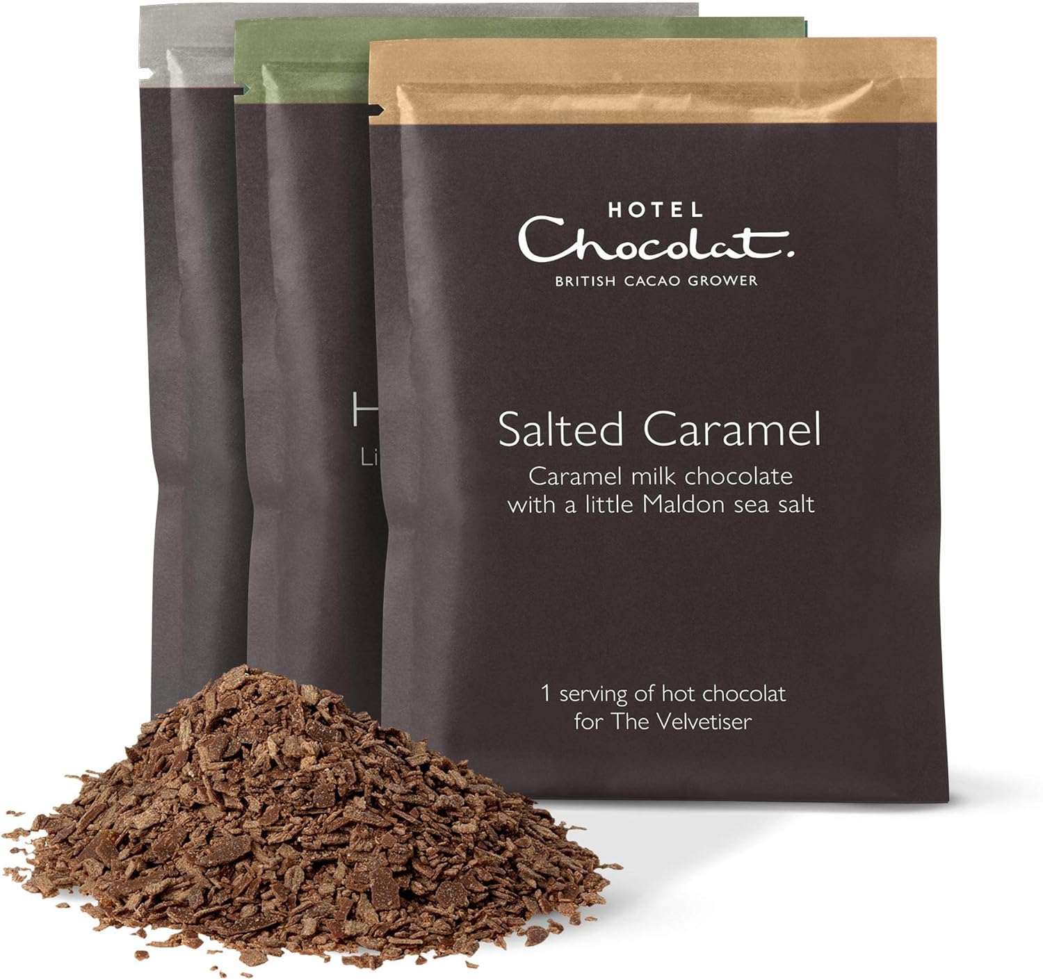 Hotel Chocolat Hot Chocolate Selection Box - 20 Sachets with Real Chocolate Flakes