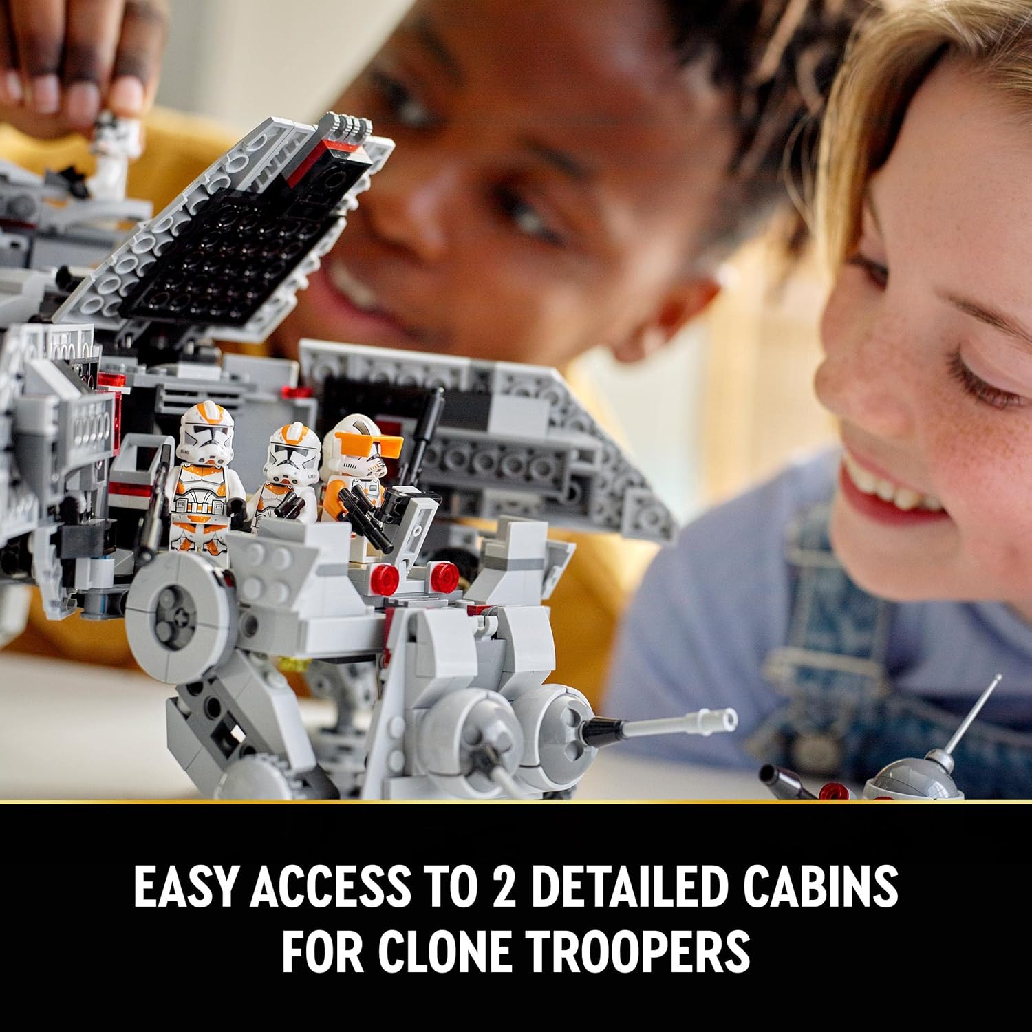 LEGO 75337 Star Wars AT-TE Walker Building Set - Poseable Vehicle with 5 Minifigures, 9+ Years 3