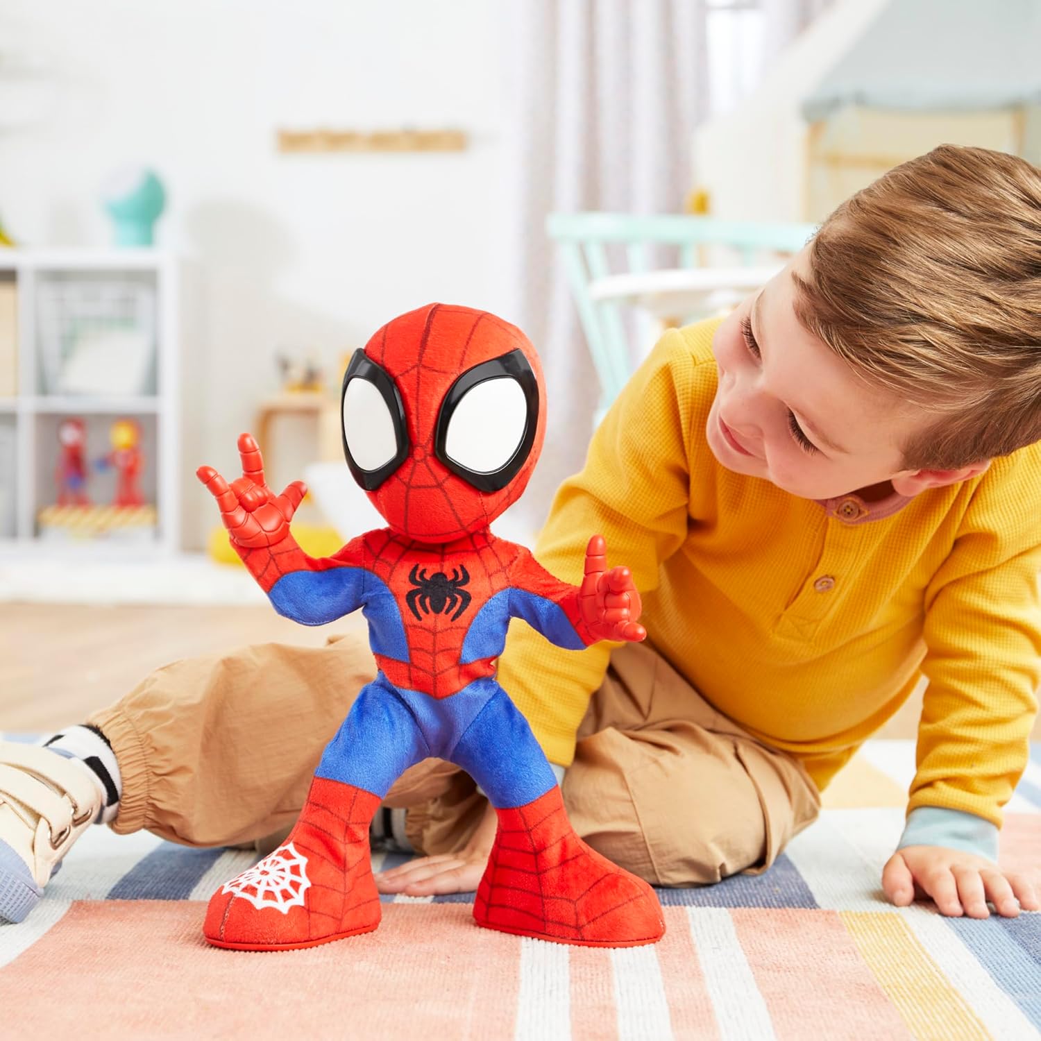 Dance 'N Crawl Spidey Interactive Plush Toy - Musical Spider-Man with Sounds & Songs 13