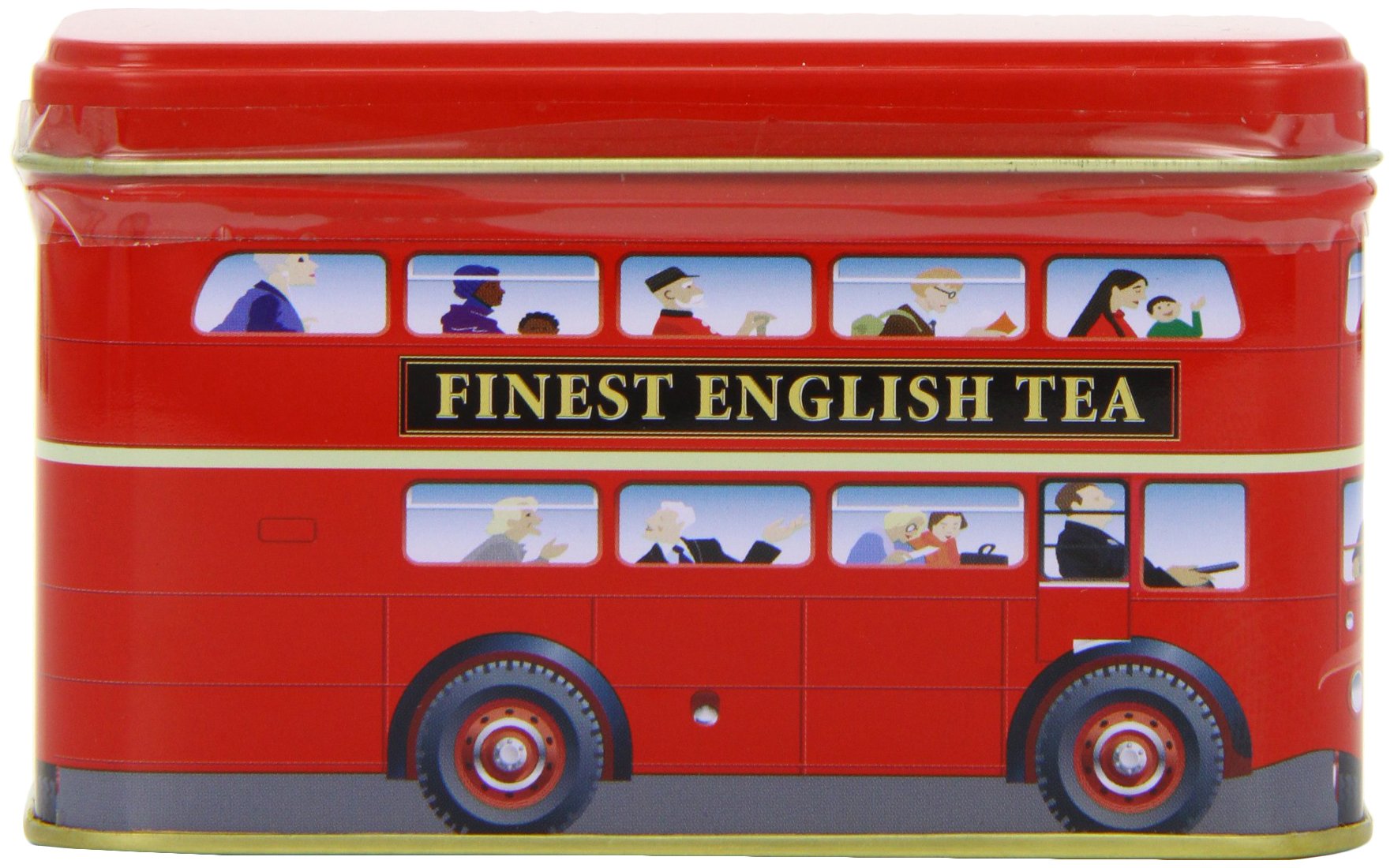 New English Teas London Bus Tea Caddy with 20 English Breakfast Teabags 12