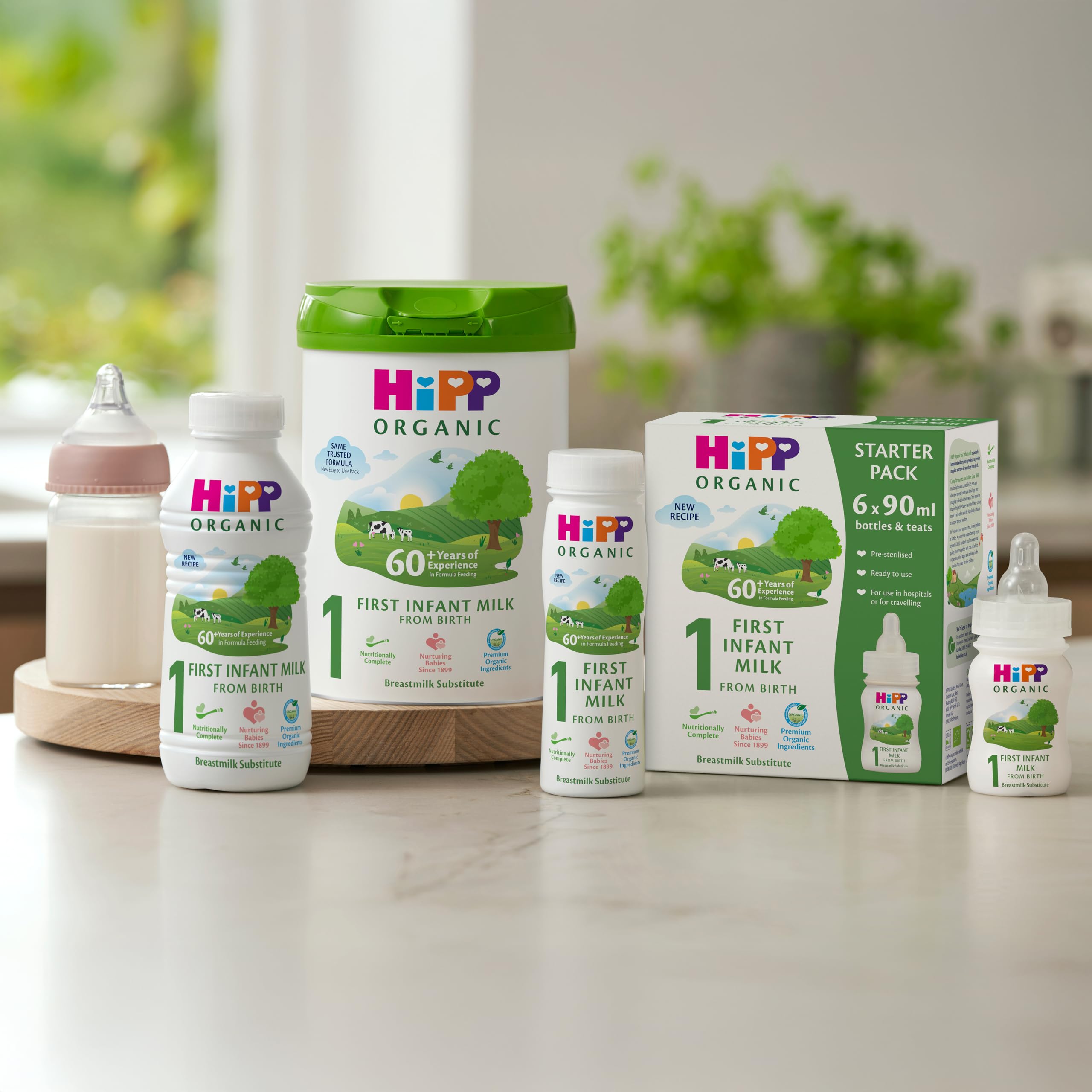 HiPP Organic 1 First Infant Baby Milk Ready to Feed Liquid Formula Starter Pack (6 × 90ml) 7