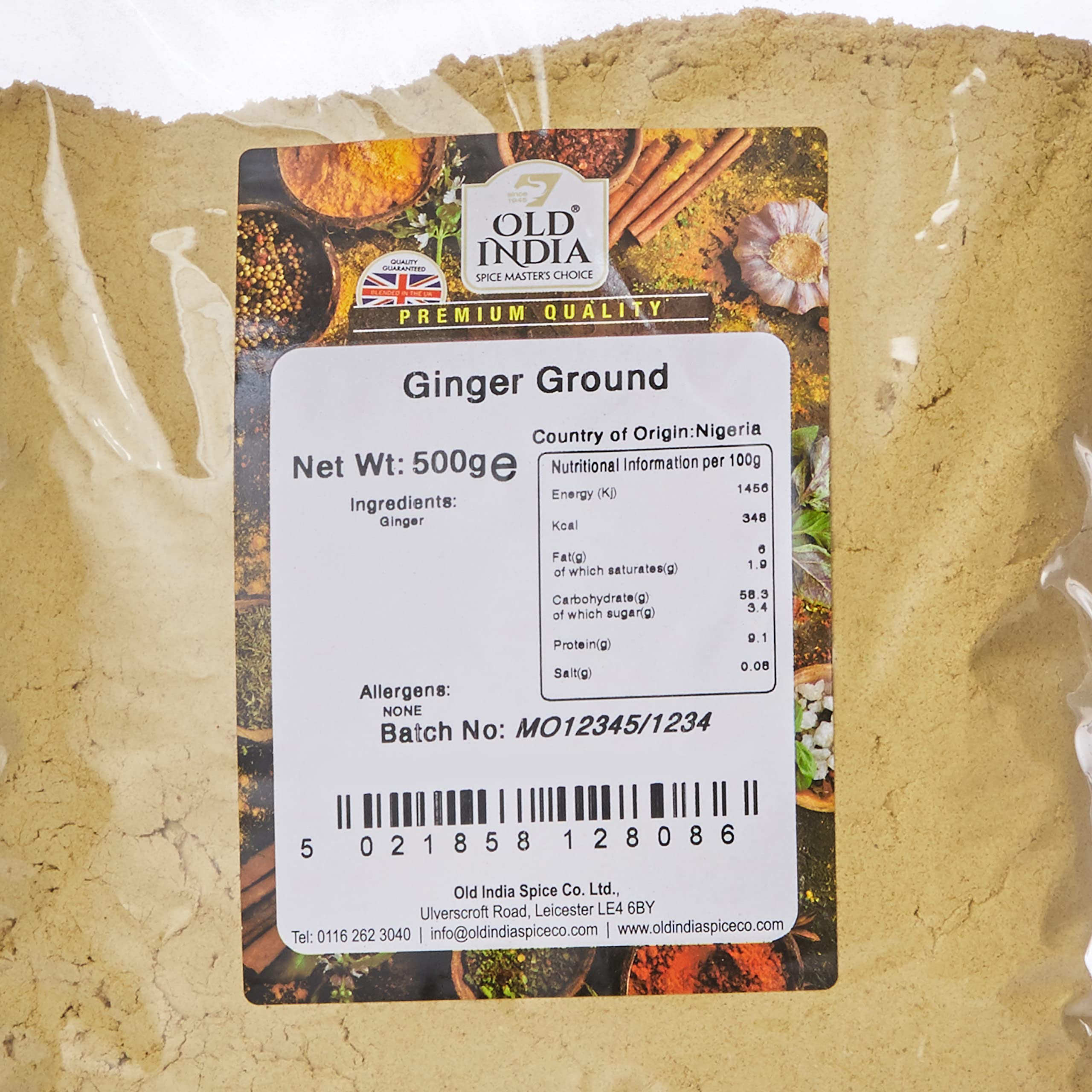 Old India Ground Ginger 500g - Natural Spices & Seasonings 3