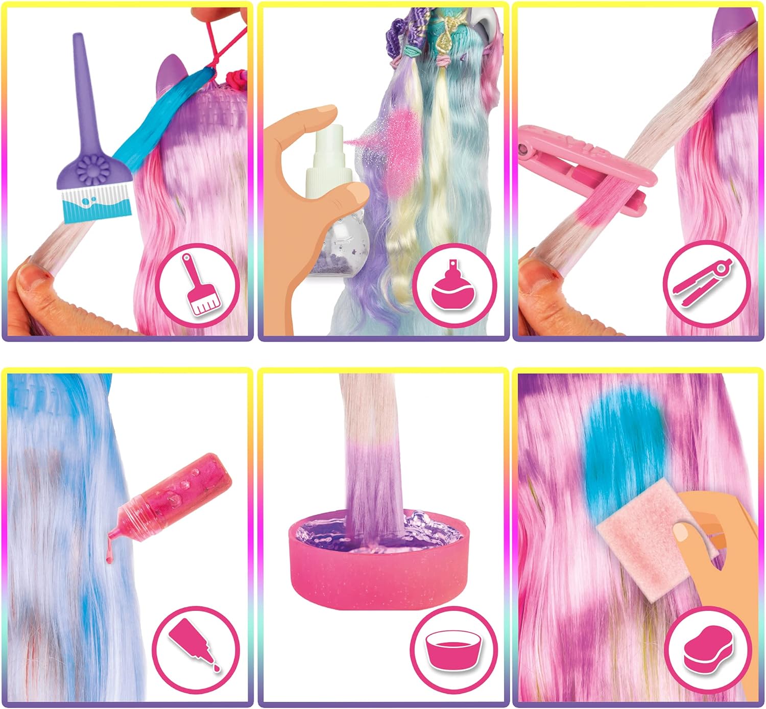 VIP Pets Color Boost - Surprise Collectible Puppy Doll with 30cm Long Hair to Style (Series 3) 9