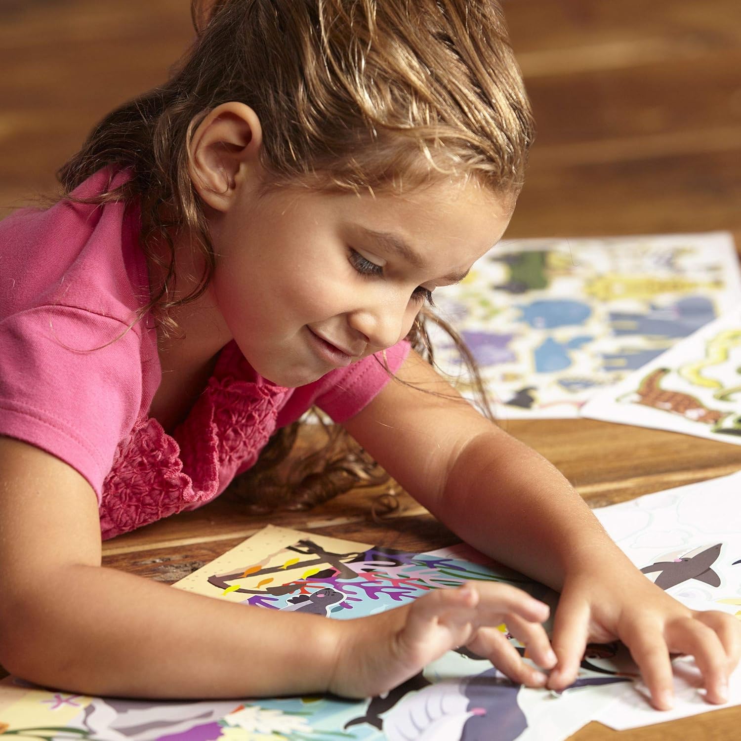 Melissa & Doug Habitats Reusable Sticker Pad - 150 Stickers & 5 Scenes - Educational Activity for Ages 3+ 6