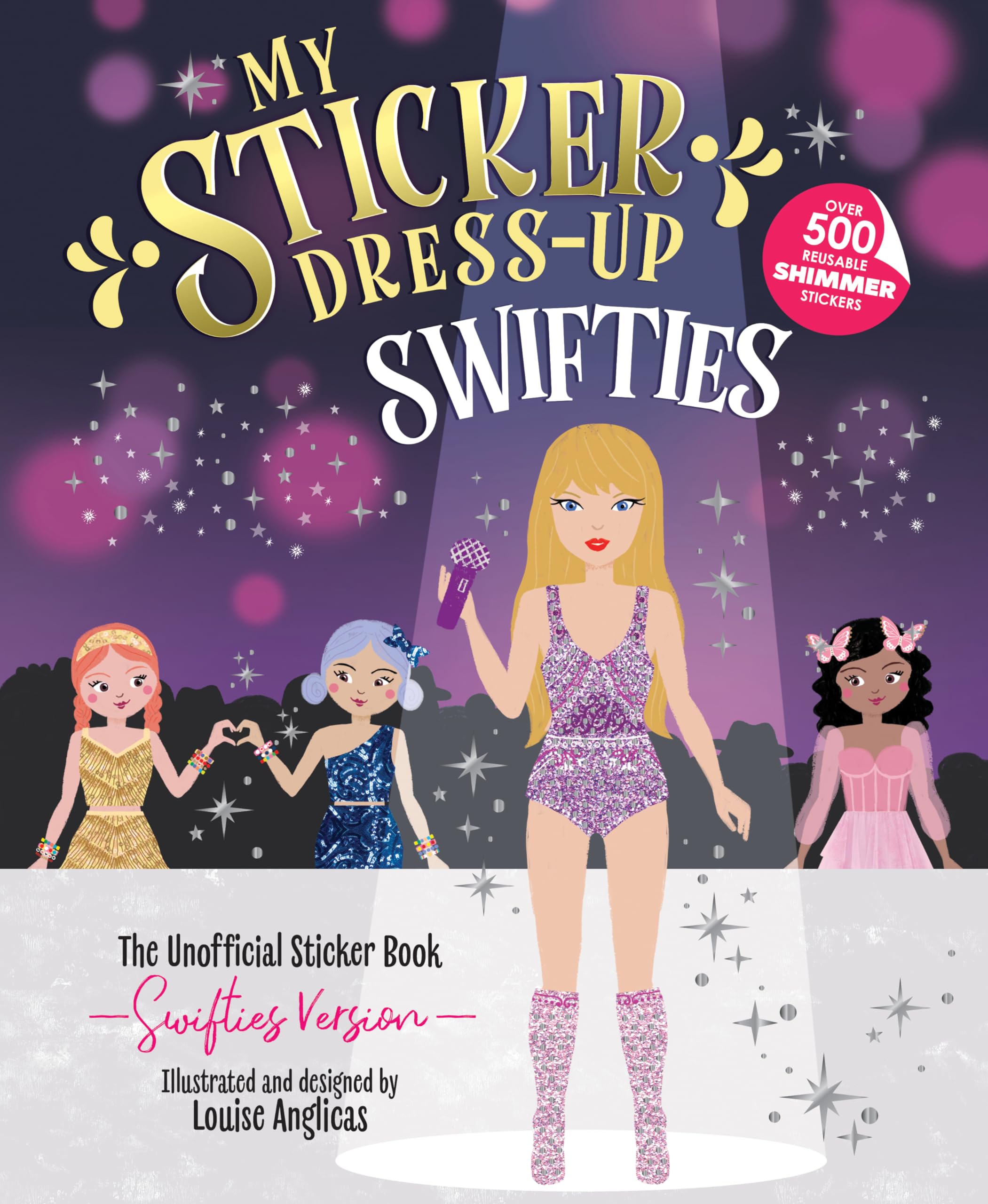 Sourcebooks, Inc. My Sticker Dress-Up: Swifties Sticker Book | 500+ Reusable Shimmer Stickers | Ages 5-8 1