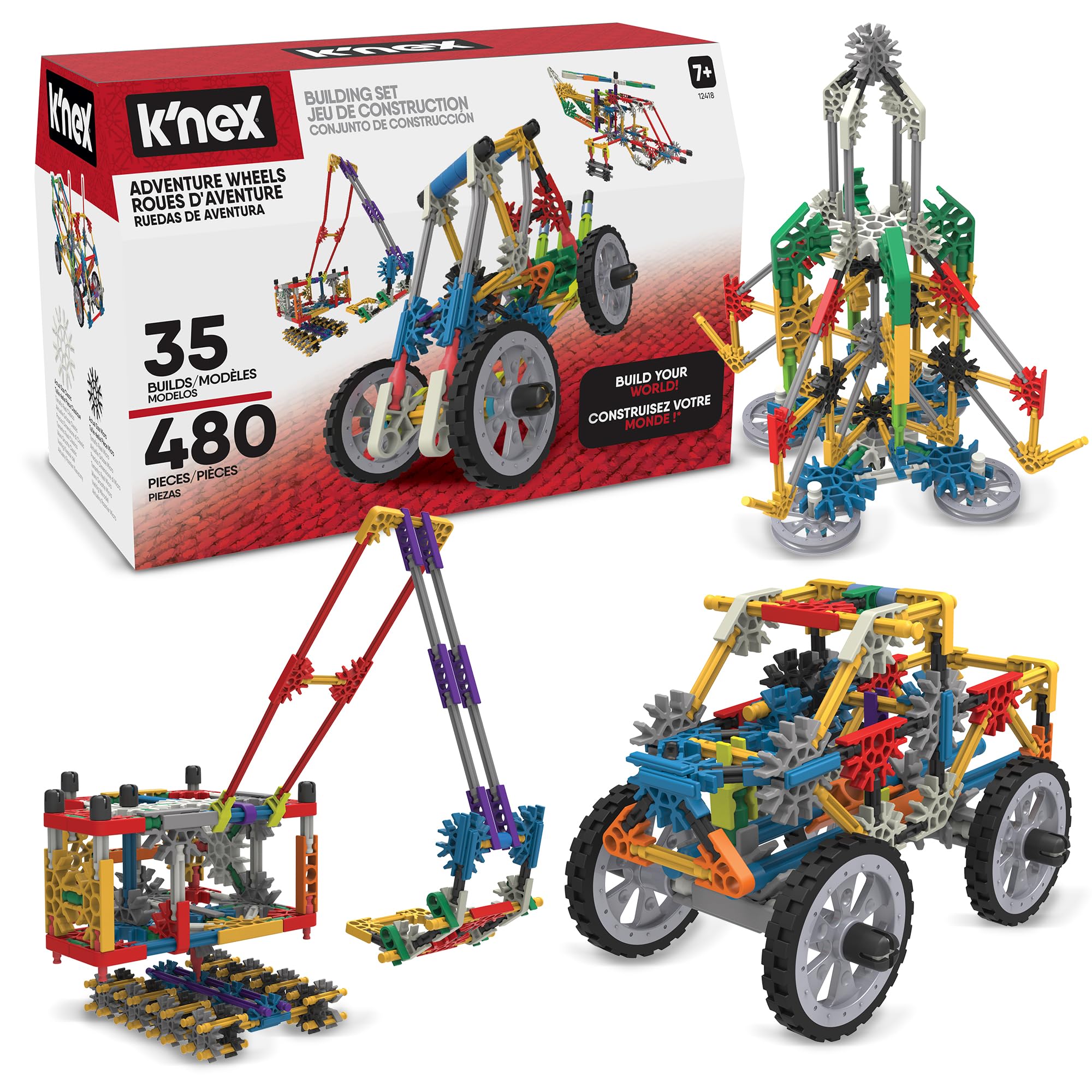 K'NEX 12418 Imagine 35 Model Ultimate Building Set - 480-Piece STEM Construction Toy for Kids 7+ 11