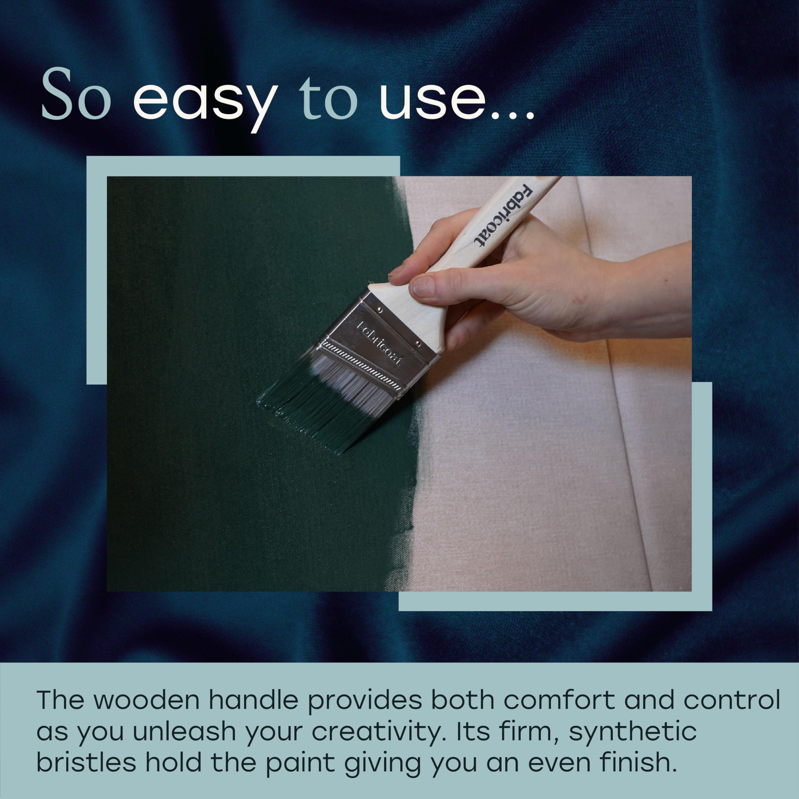 Fabricoat - Cleaning Brush and 60mm/2.5 inch Angled Cutting In Paint Brush Combo 4