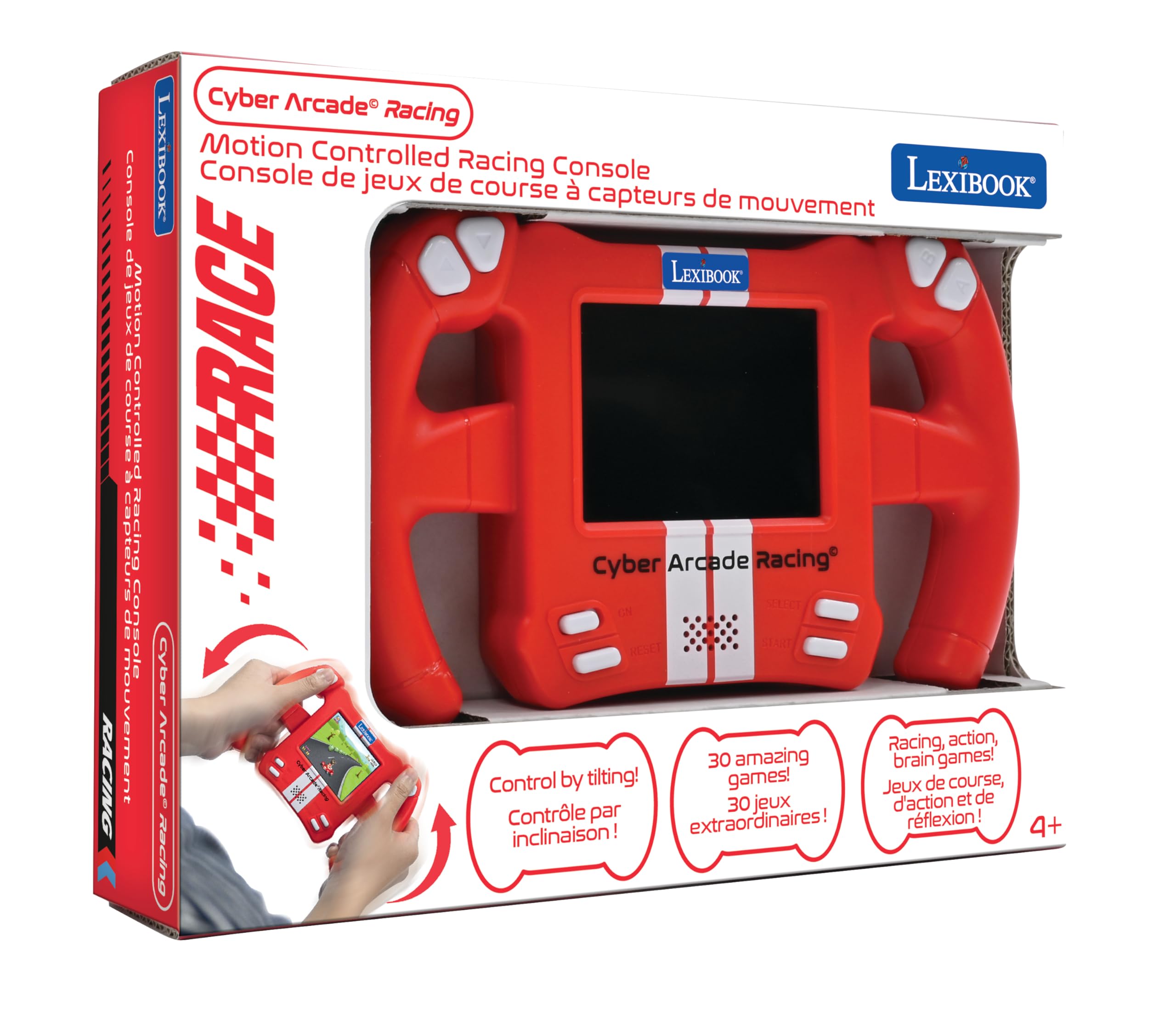 Lexibook JL3150 Cyber Arcade Motion Console - 30 Racing, Action & Puzzle Games - Red 7
