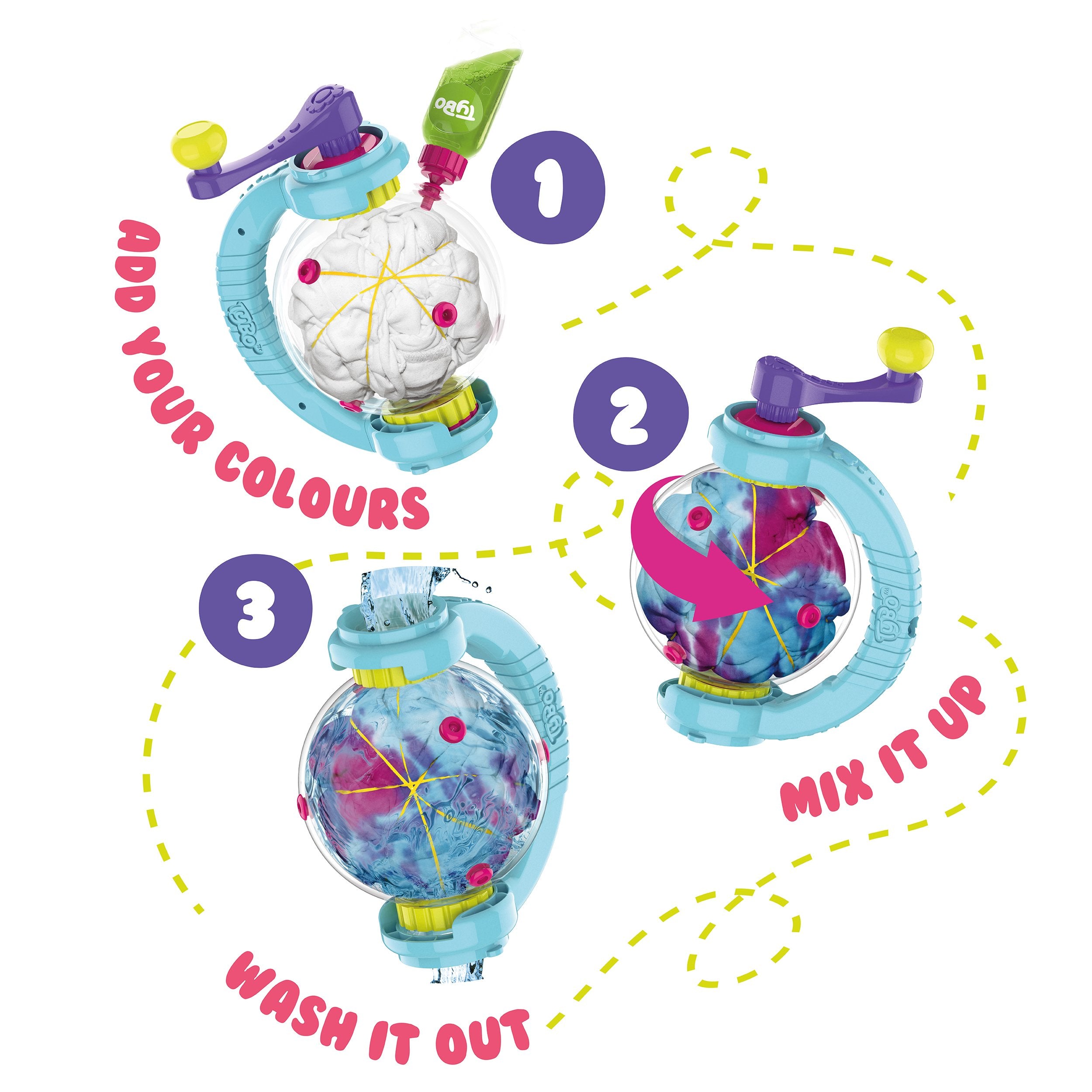 Tybo Design Studio - Mess Free Tie Dye Kit for Kids Ages 6+ 5