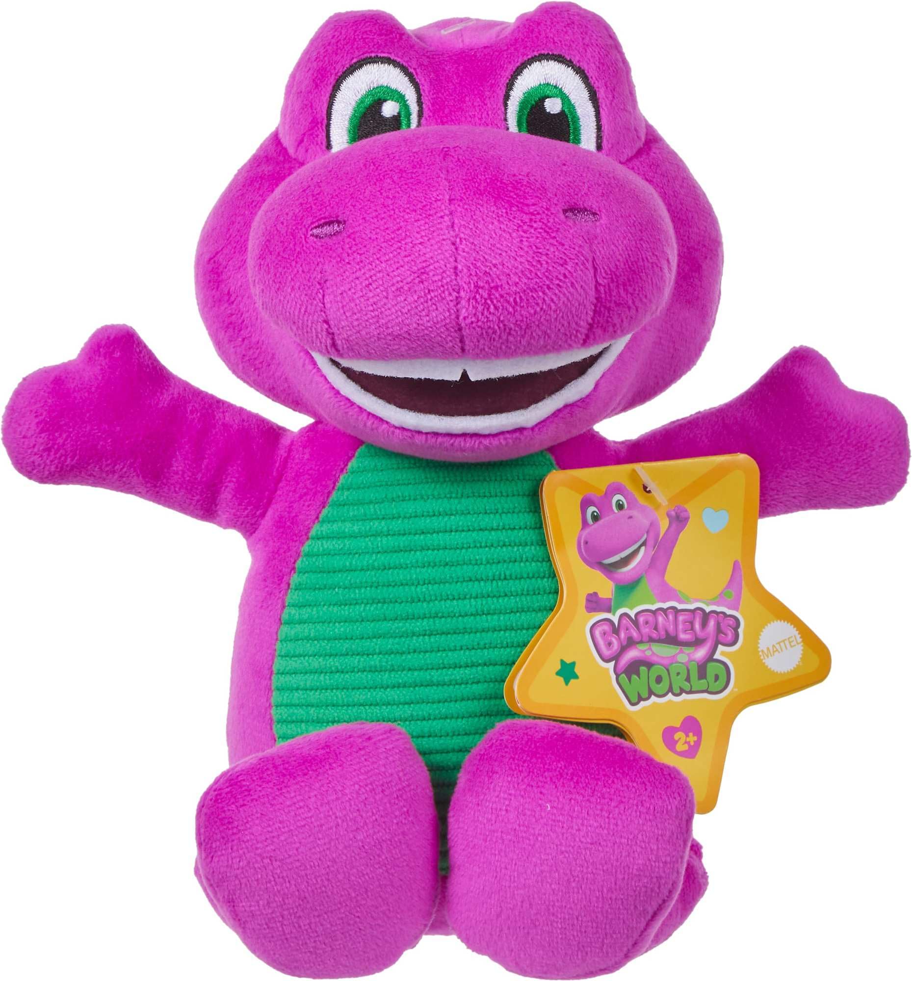 Fisher-Price Barney's World 6.5-Inch Plush Dinosaur Toy for Toddlers 7
