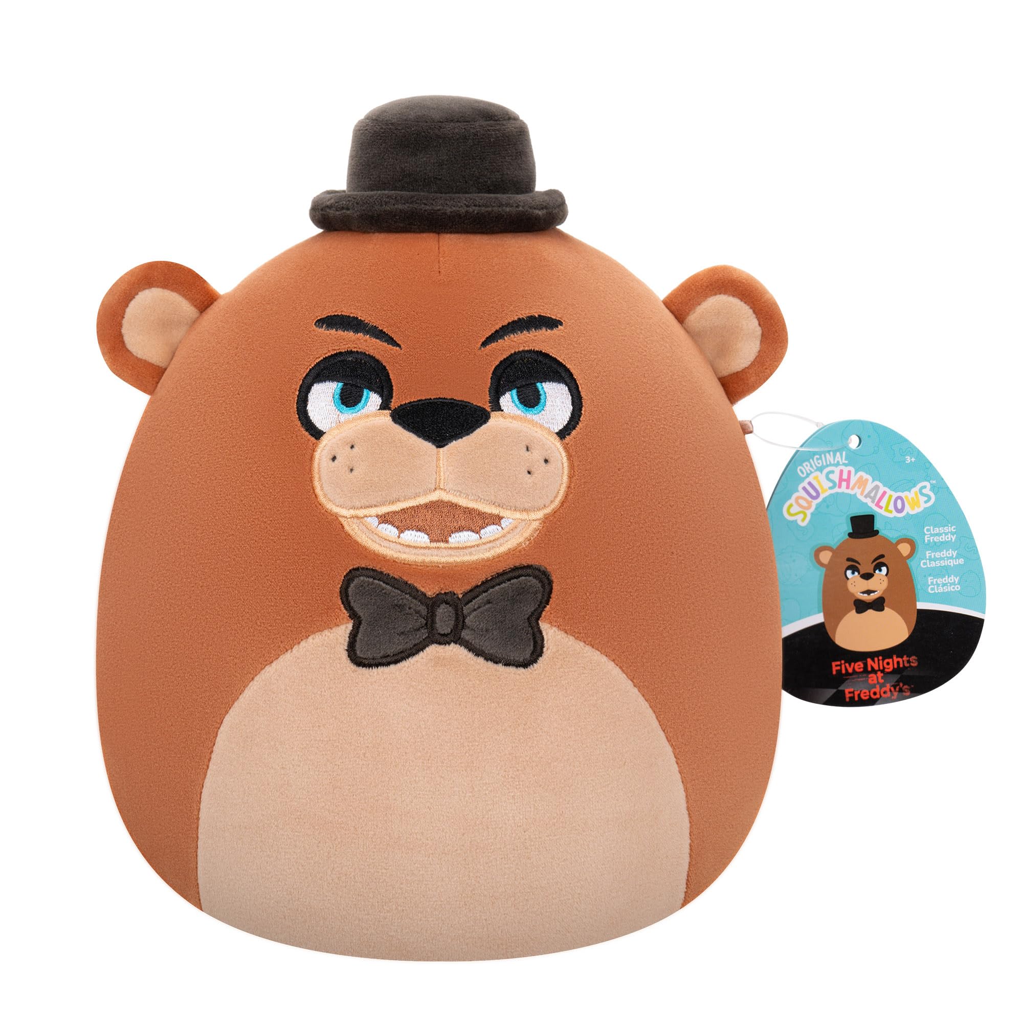 Squishmallows 8-Inch Classic Freddy Plush - Five Nights at Freddy’s Collectible Soft Toy for Kids 3+ 6