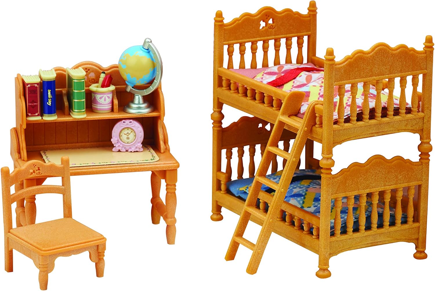 Sylvanian Families Children's Bedroom Set - Bunk Bed & Desk Playset for Imaginative Play 7
