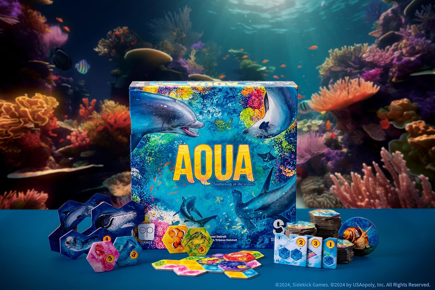 USAopoly Aqua Board Game with Art by Vincent Dutrait 8