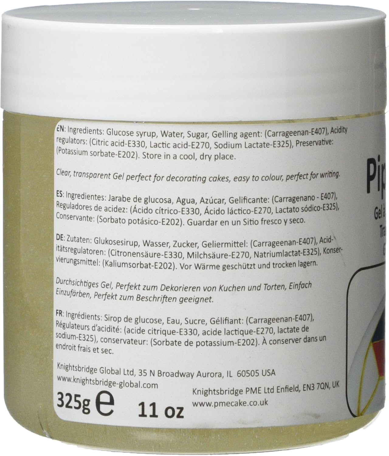 PME - Piping Gel Cake Decorating Icing 325g 6