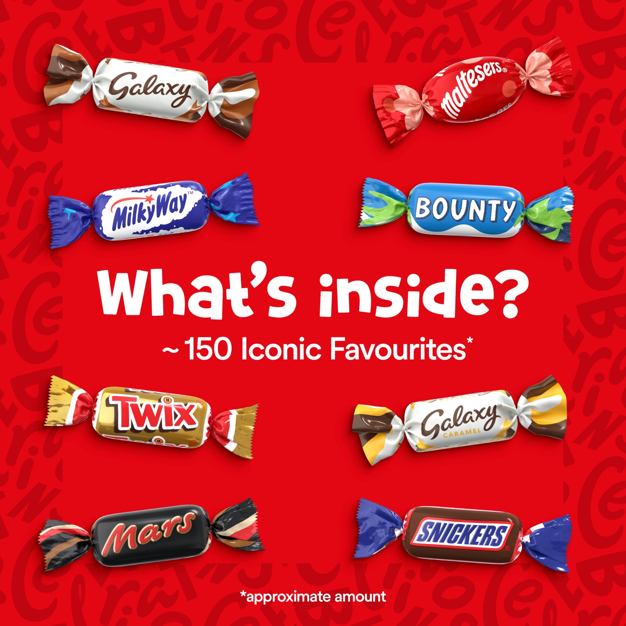 Celebrations Milk Chocolate Gift Box of Mini Chocolates & Biscuit Bars Tube 8