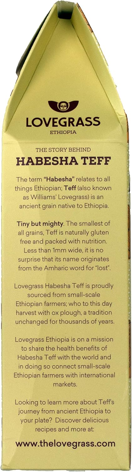 Lovegrass Habesha Brown Teff Flour - 500g - Gluten Free, Vegan, Whole Grain 3