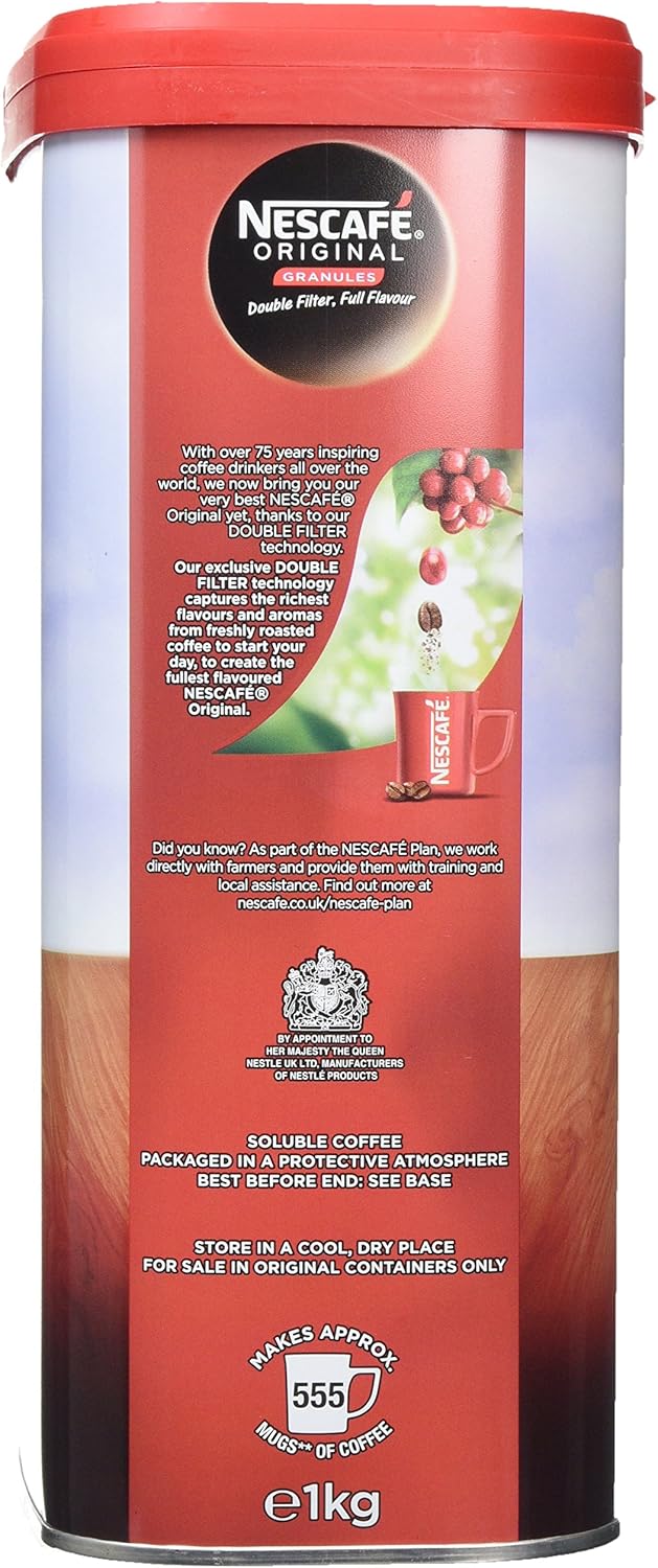 NESCAFÉ Original Instant Coffee Granules 1kg Tin 3