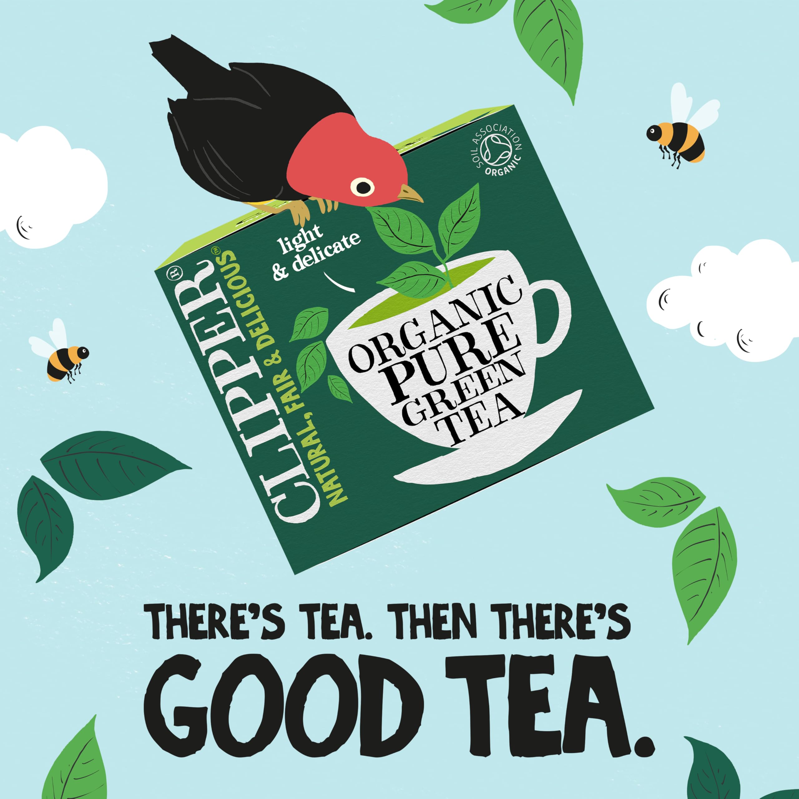 Clipper Organic Pure Green Tea Bags - 320 Bags (4 x 80) Bulk Pack, Fairtrade & Plastic-Free 11