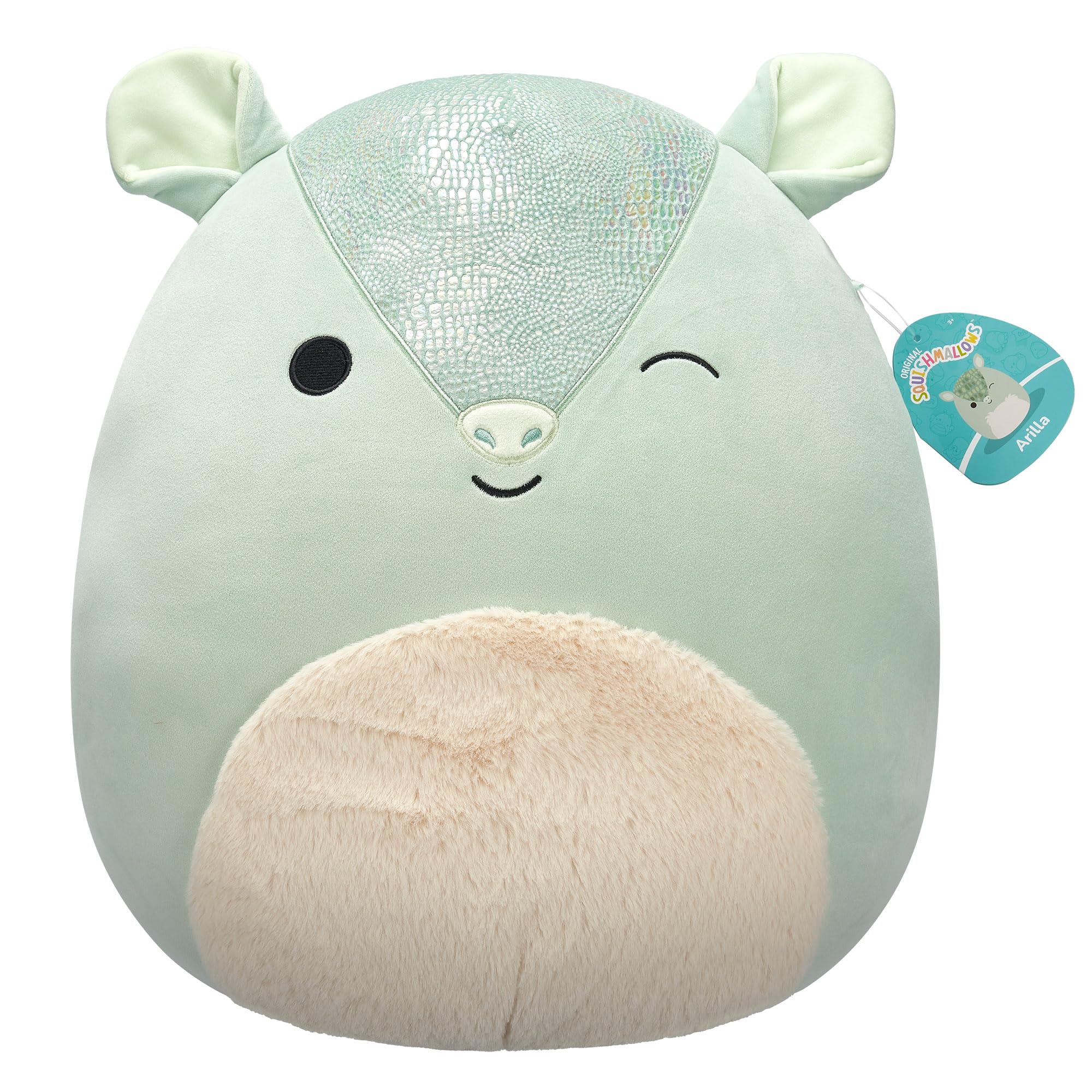 Squishmallows 16 Inch Plush - Arilla the Green Armadillo 9