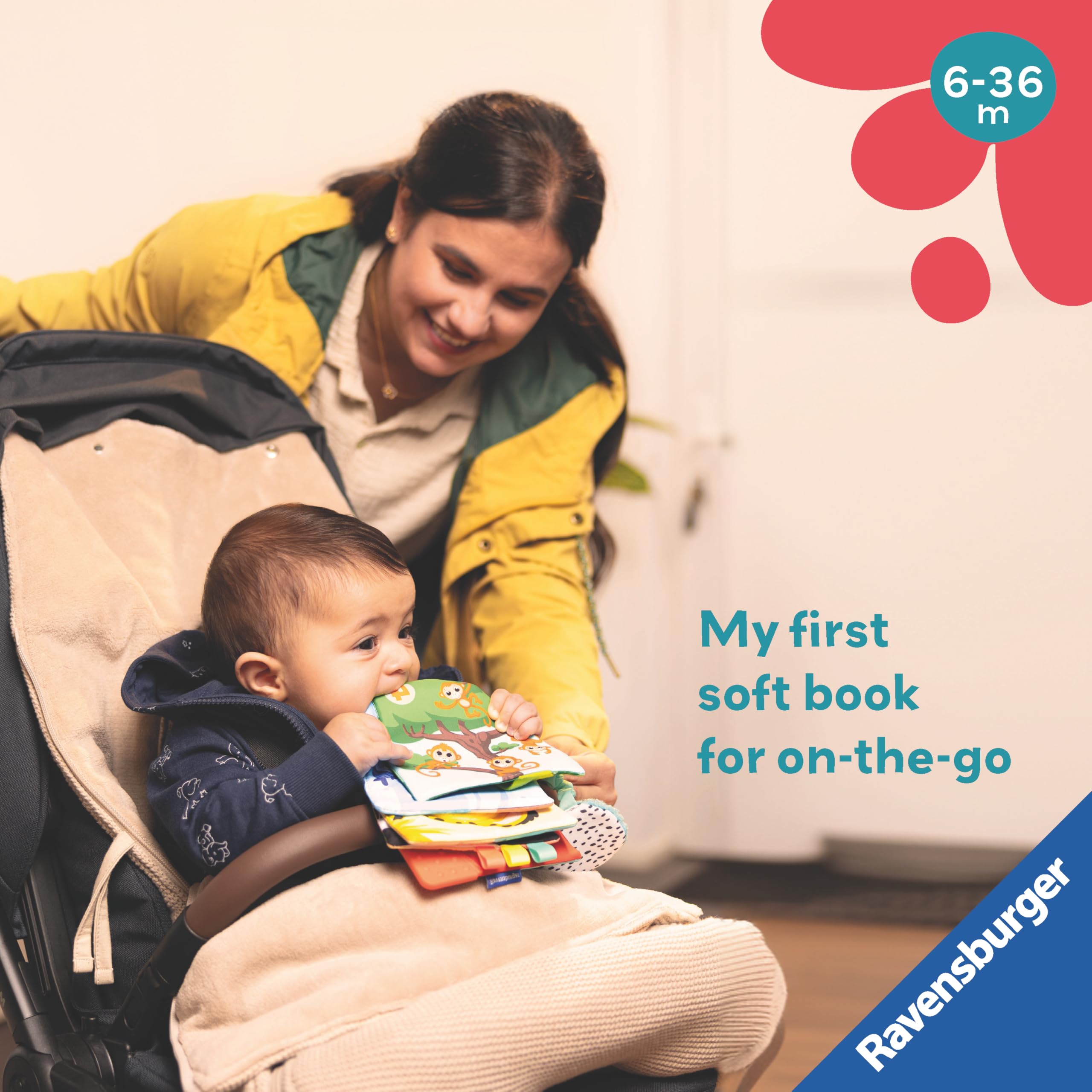 Ravensburger Play+ My First Numbers & Colours Book - Soft Sensory Baby Toy 5