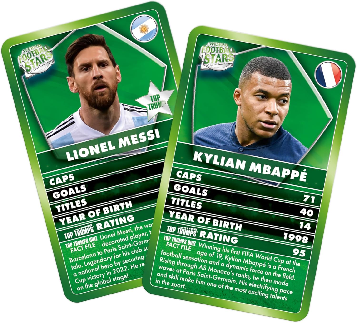 Top Trumps World Football Stars Specials Card Game with Lionel Messi 12