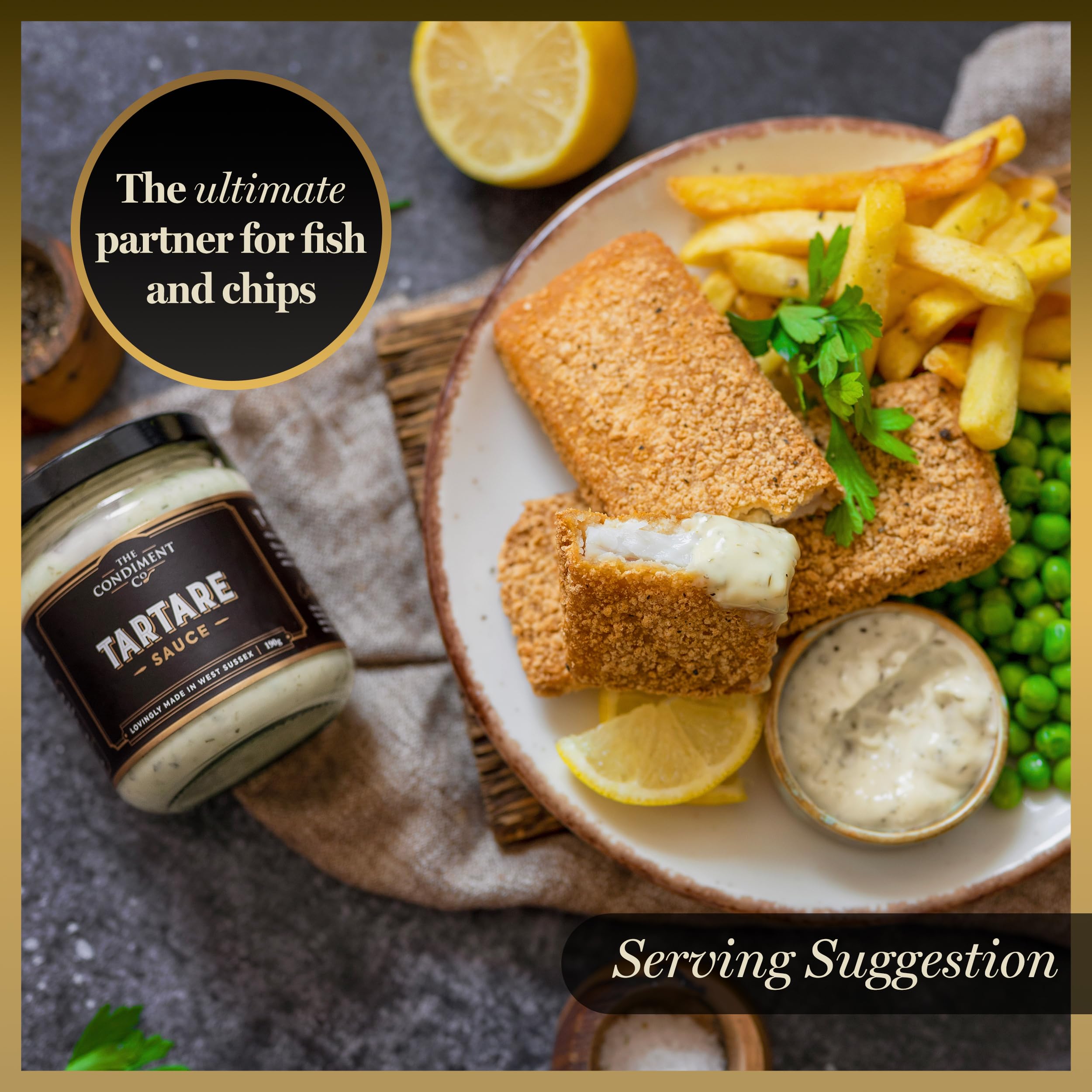 The Condiment Company Tartare Sauce 190g - Creamy Seafood Sauce for Fish & Chips 4