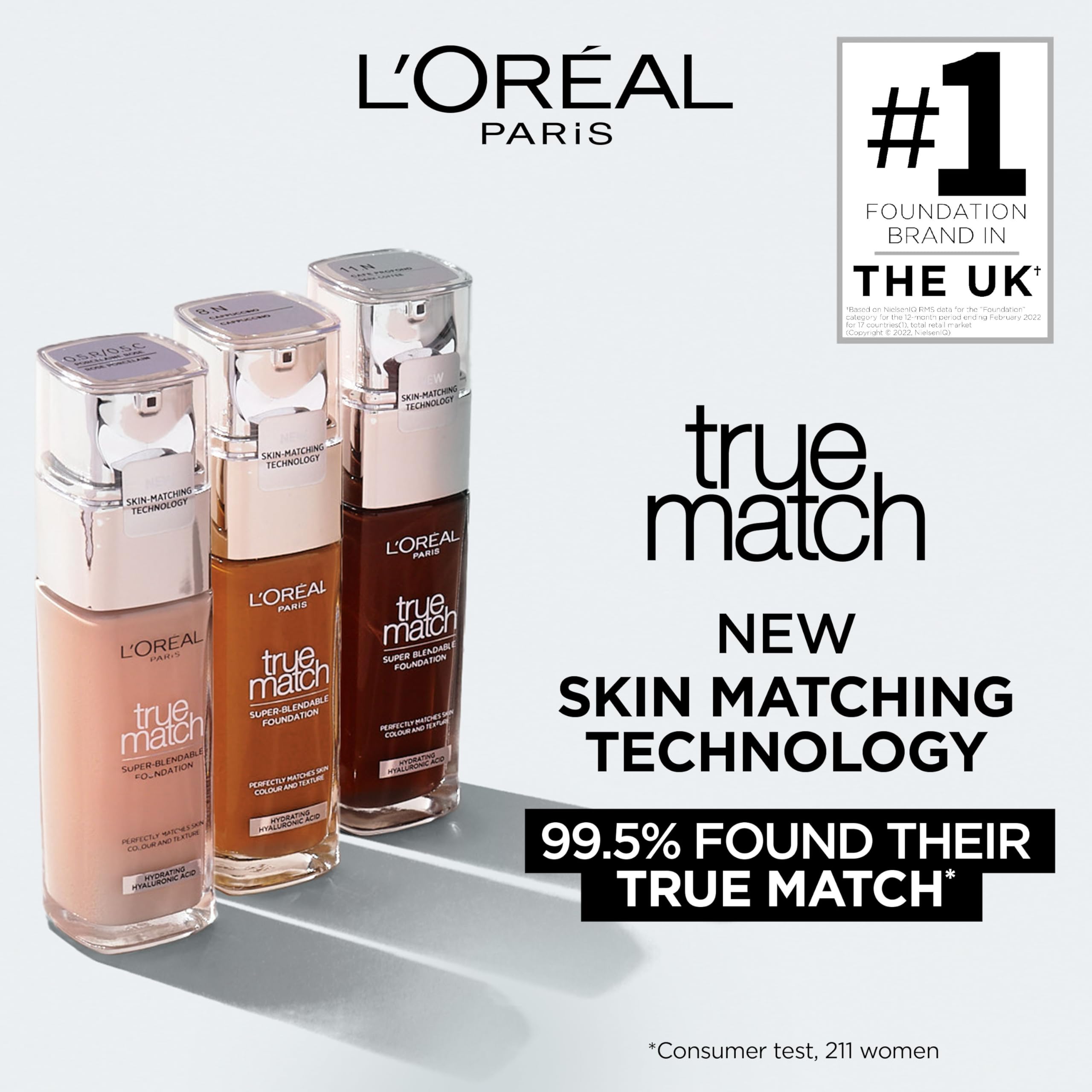 L'Oréal Paris - True Match Hydrating Liquid Foundation (30 ml) 7