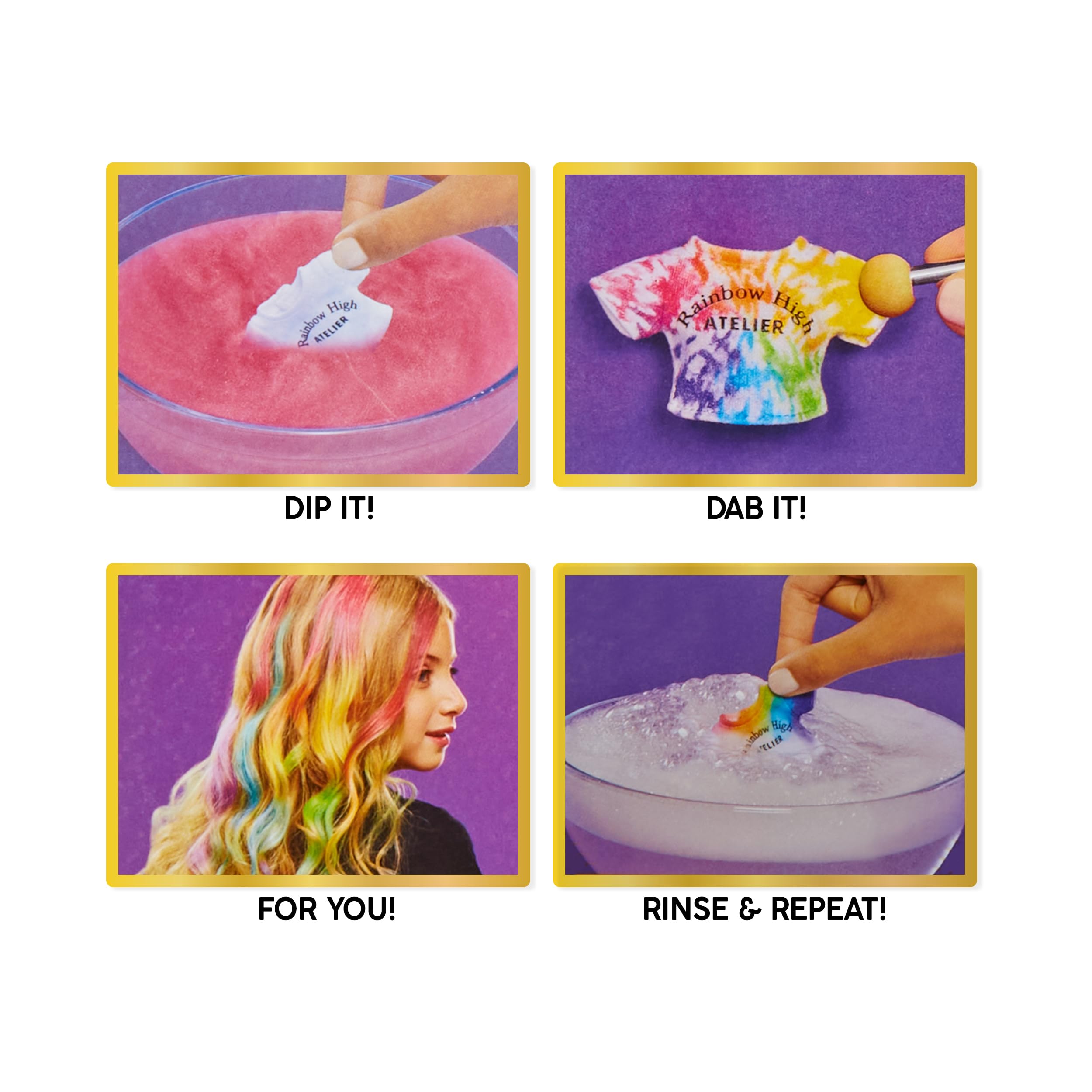 Rainbow High Watercolour & Create DIY Fashion Doll with Washable Watercolours - Kids 4-12+ 5