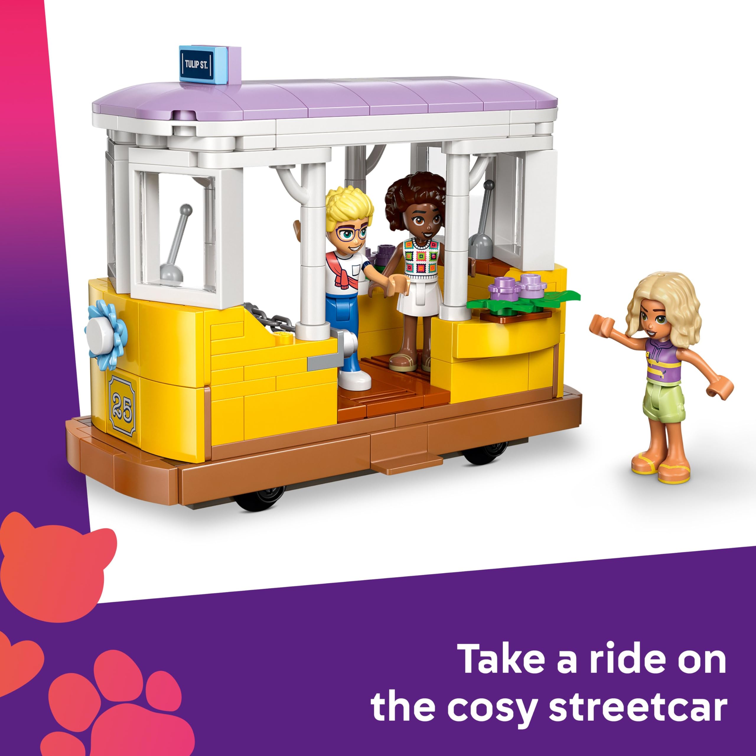 LEGO Friends Plant Café & Flower Shop - Building Set with 4 Mini Dolls and Tram, 1138 Pieces 11