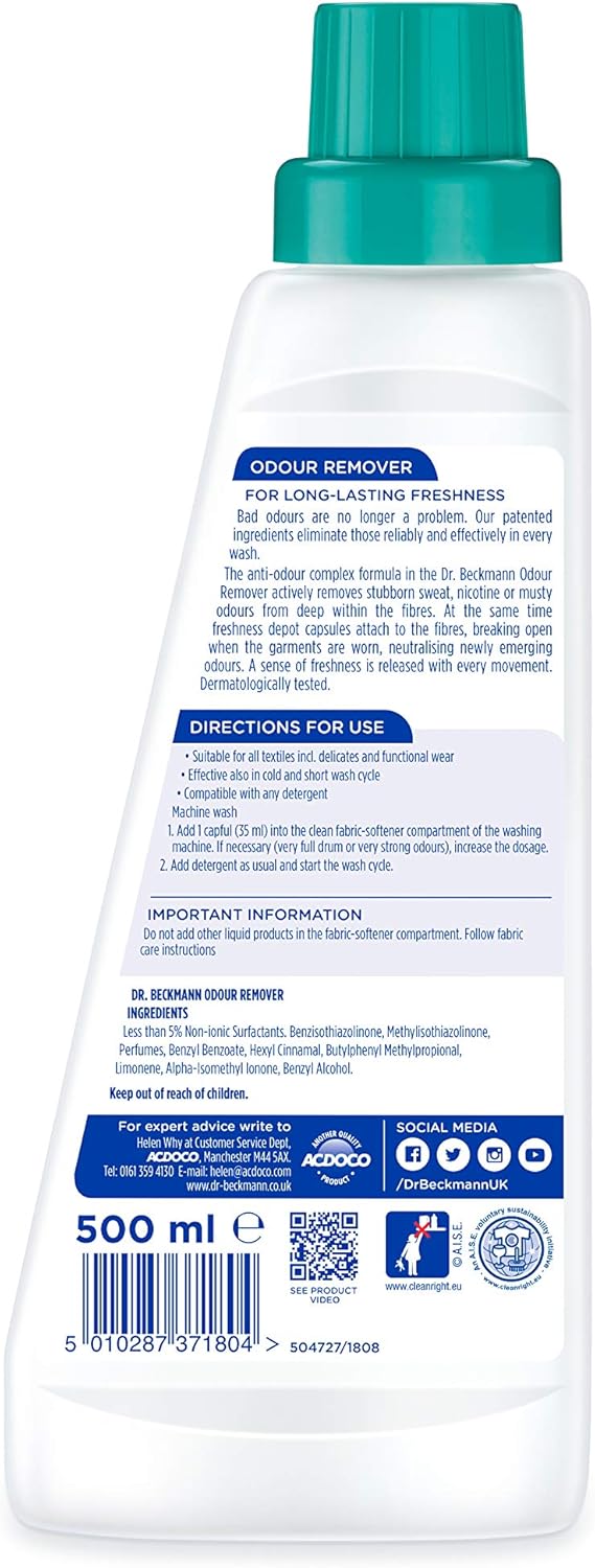 Dr. Beckmann Odour Remover - Laundry Odor Eliminator 500 ml 8