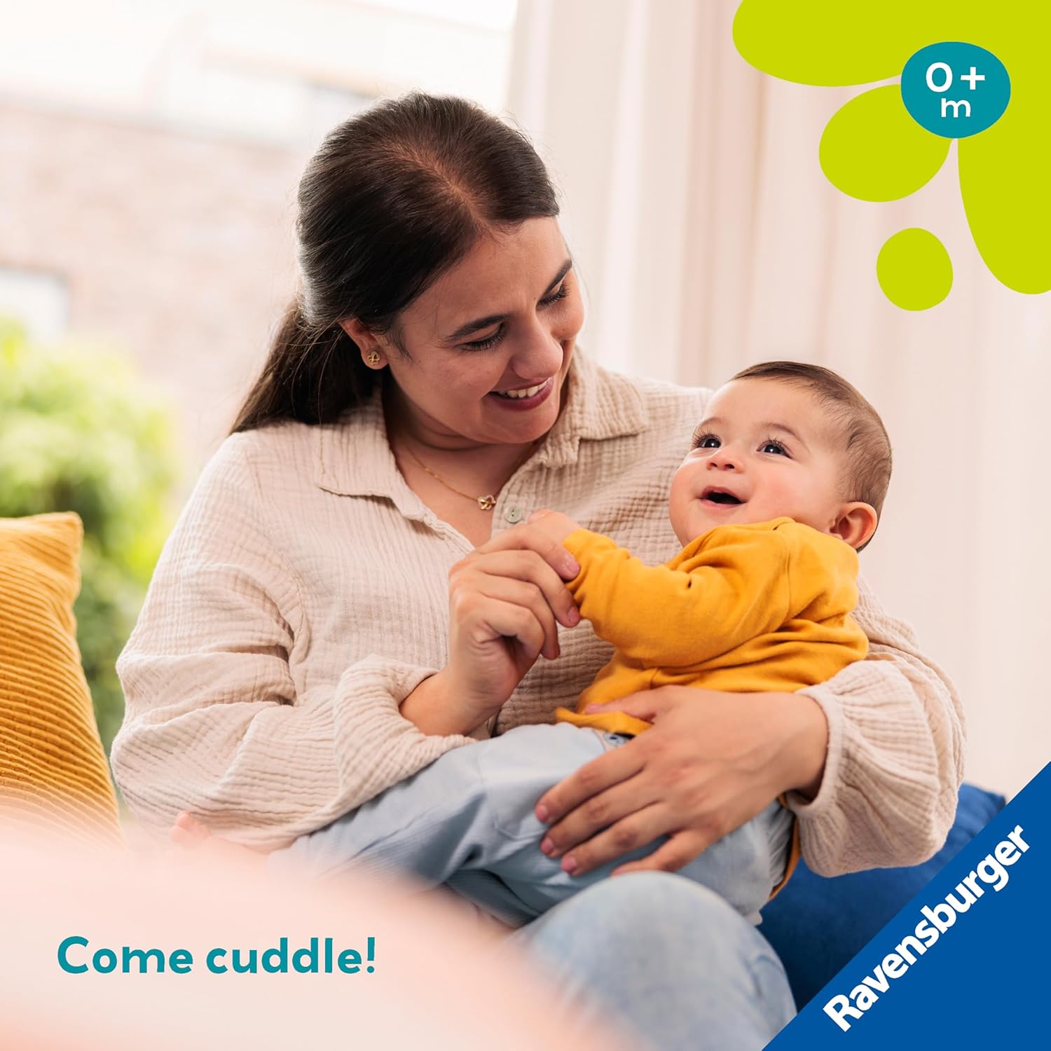 Ravensburger Play+ Cuddle & Play Giraffe - Plush Baby Toy for 0+ Months 5