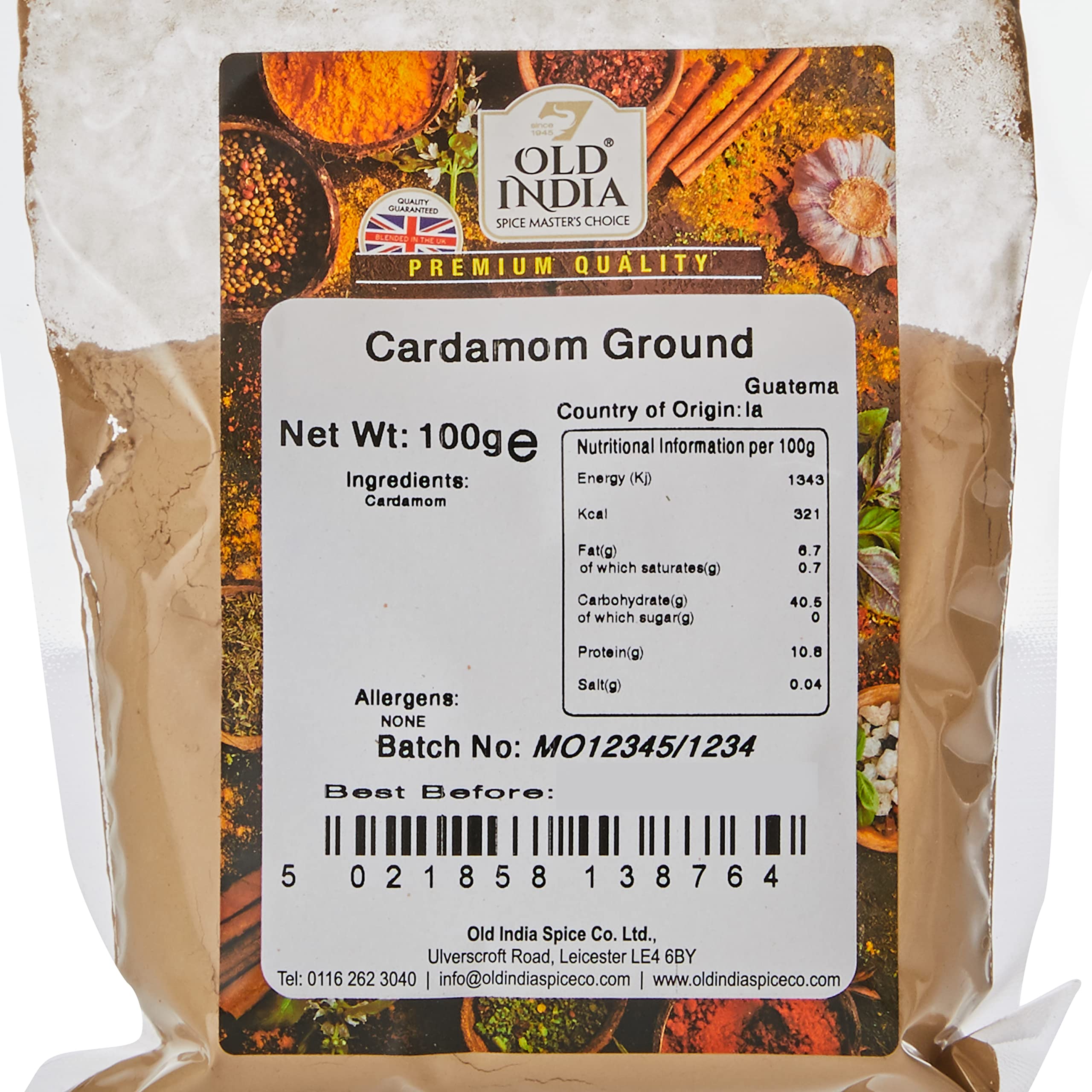 Old India Cardamom Ground 100g 3