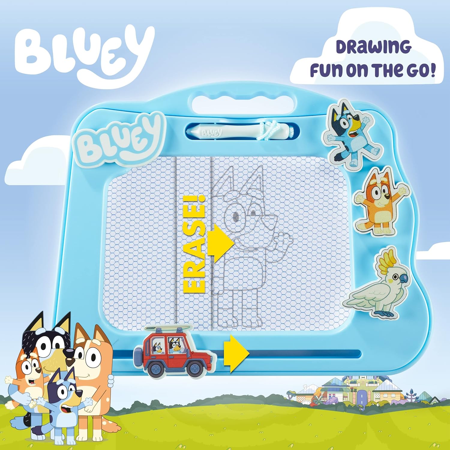Character Options Bluey Travel Magnetic Scribbler - Portable Drawing Fun for Kids 5