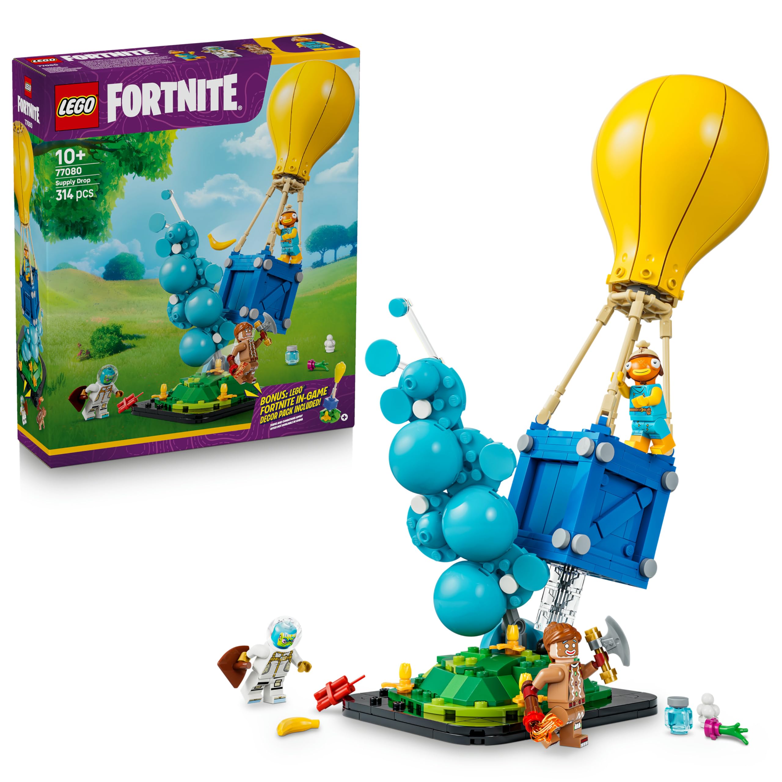 LEGO Fortnite Supply Drop Building Set 77080 | 3 Minifigures | Ages 10+ 1