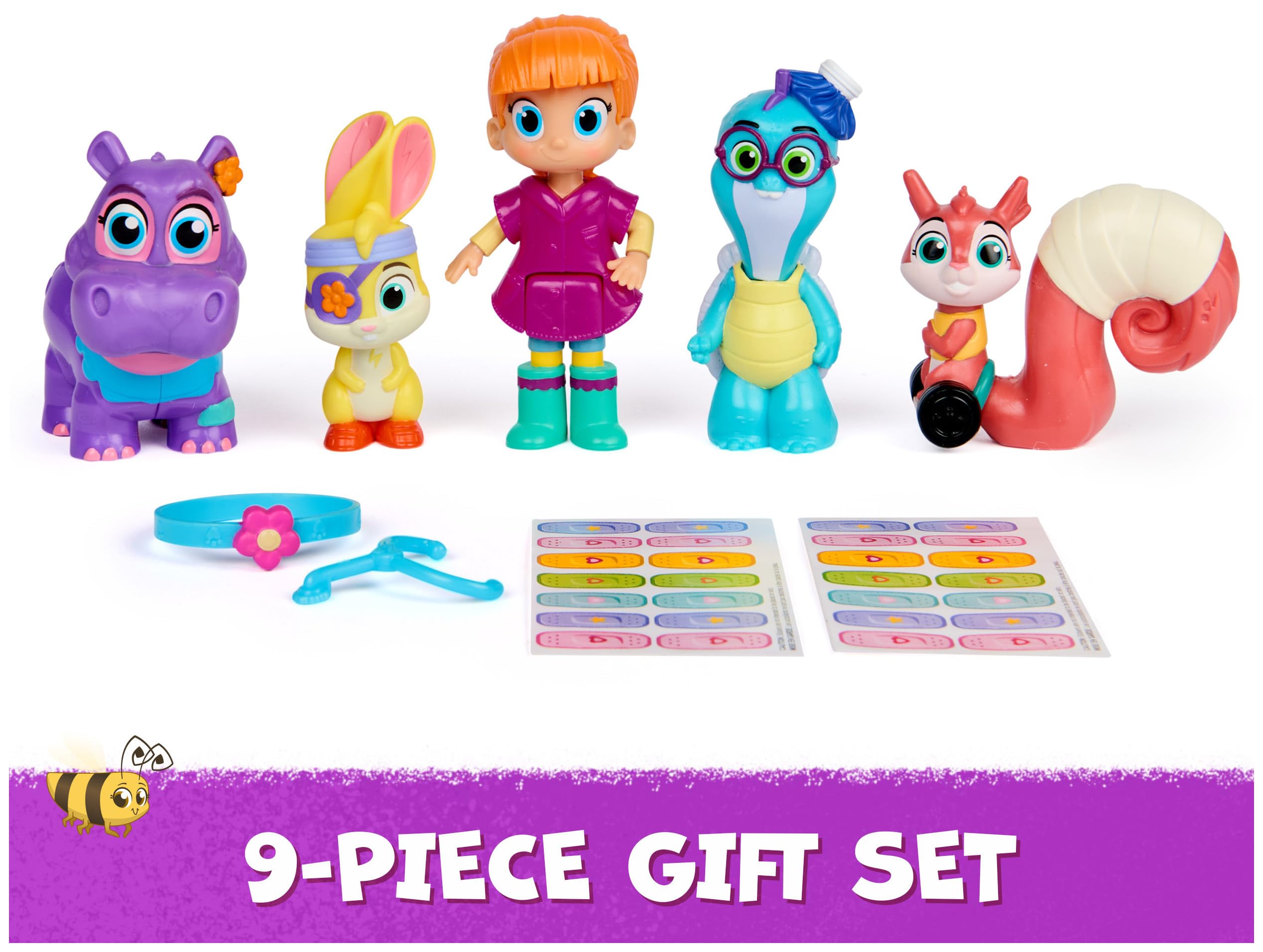 Vida the Vet Check Up & Care Friendship Pack - 5 Action Figures with Stethoscope & Accessories for Kids 3+ 9