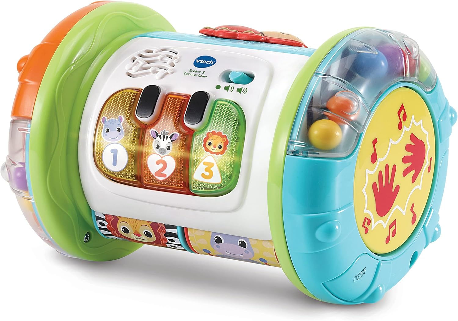 VTech Explore & Discover Roller - Interactive Baby Toy with Lights, Sounds & Gears for 6-12 Months