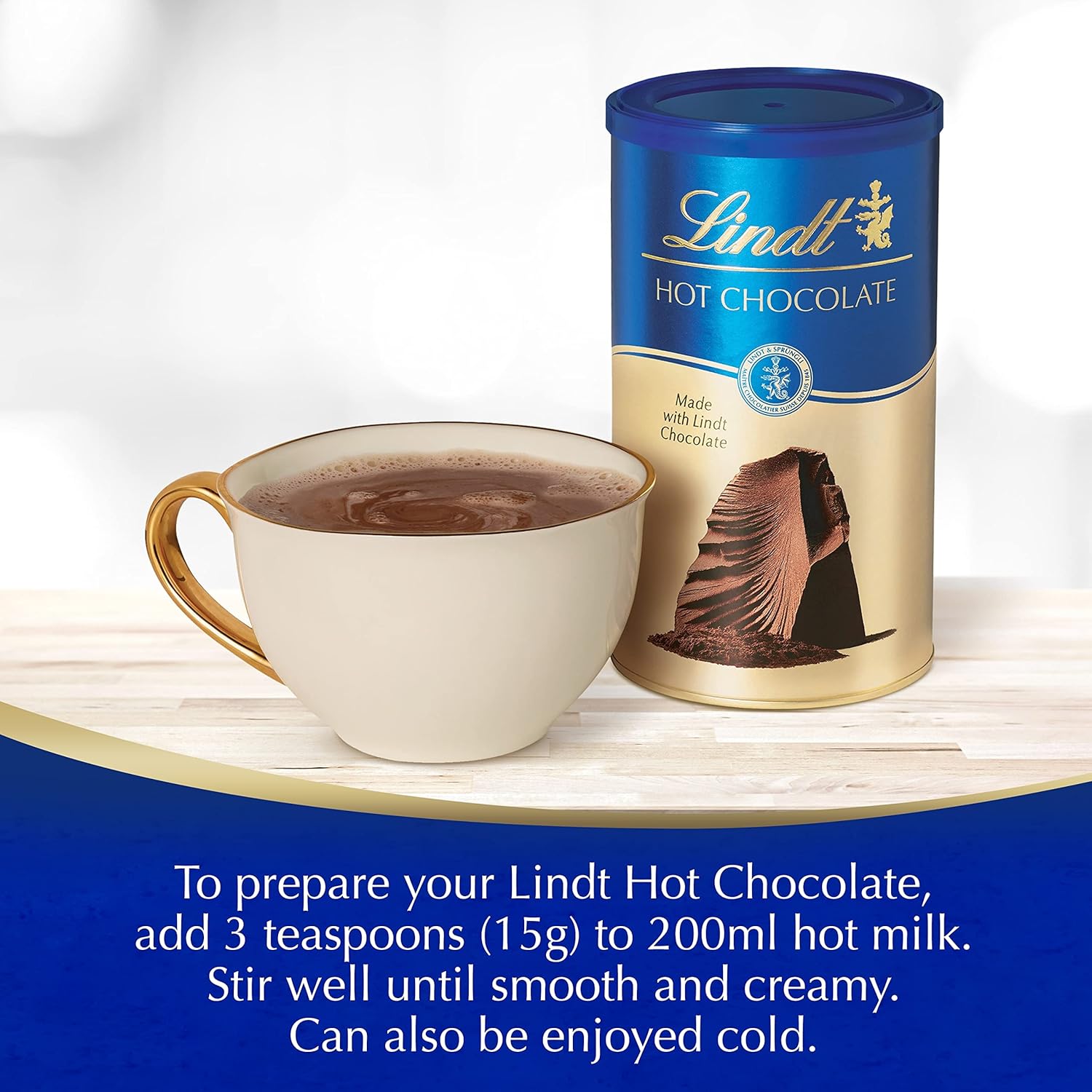 Lindt Hot Chocolate 300g - Made with Real Lindt Chocolate, Vegan-Friendly Recipe 7