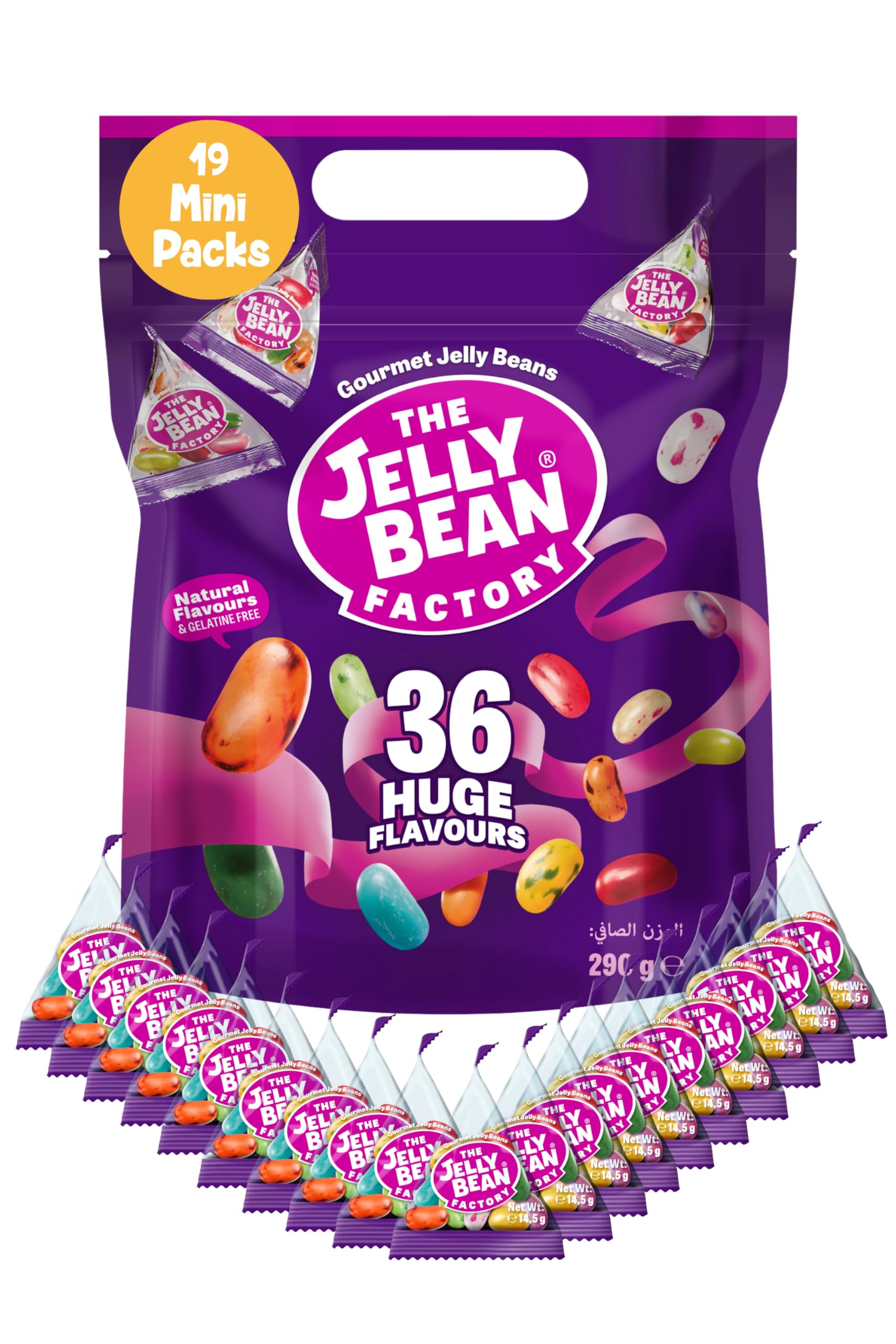 The Jelly Bean Factory Party Bag Sweets - 19 Bags Gourmet Bulk Jelly Beans