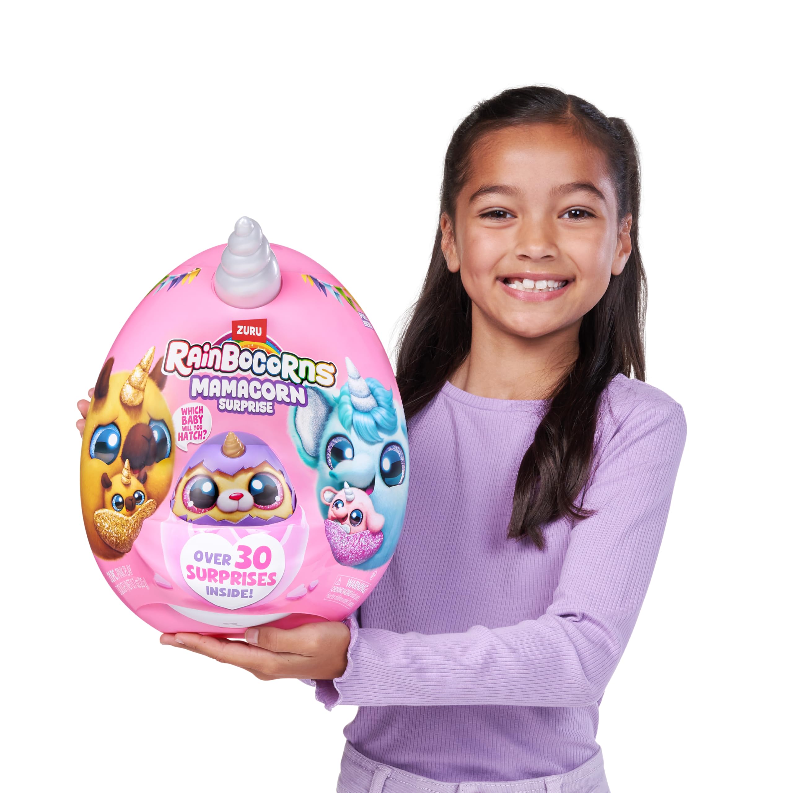 Rainbocorns Mamacorn Surprise by ZURU - Collectible Plush Toy with 30+ Surprises for Girls 3+ 8