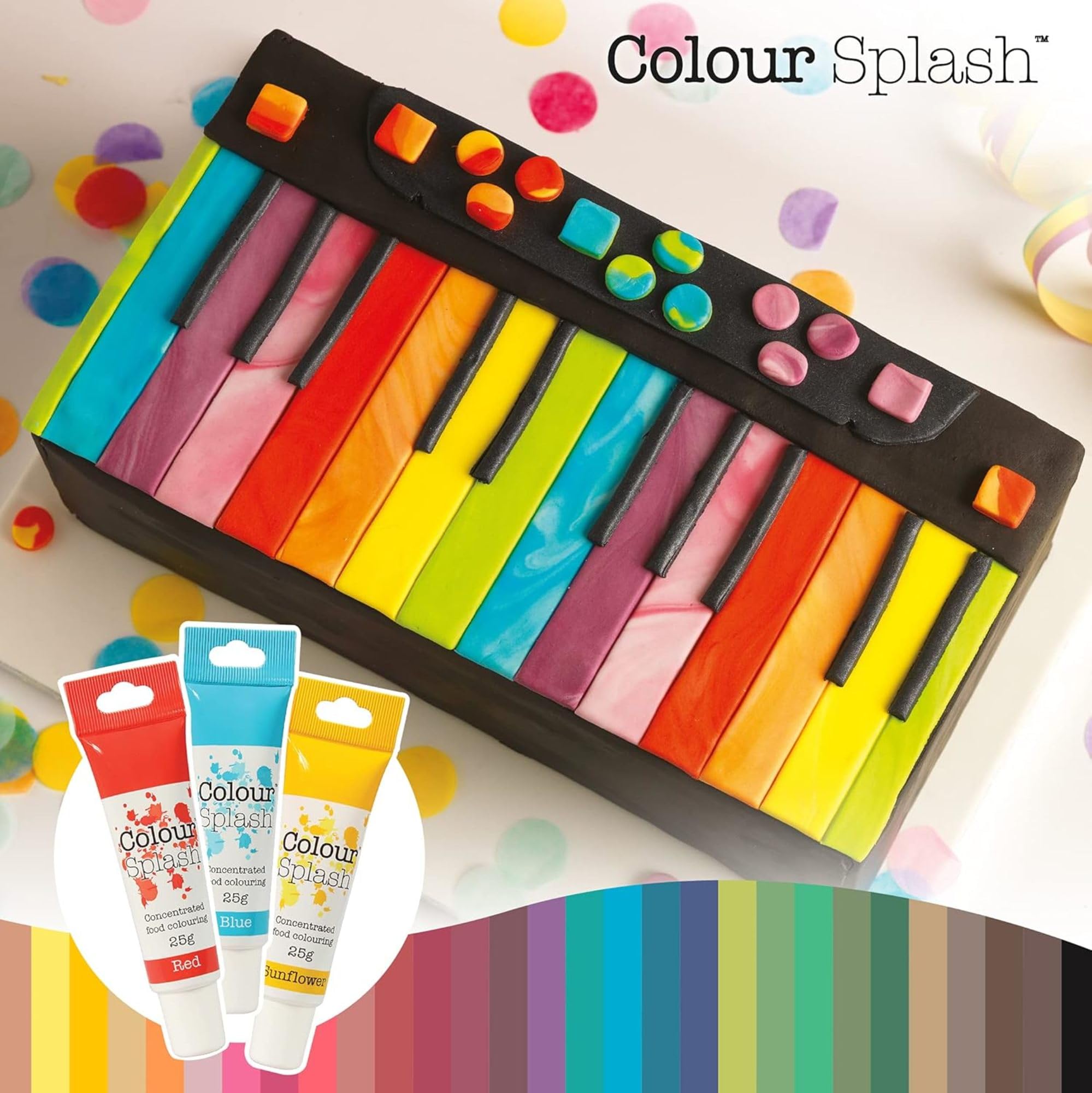 Colour Splash Food Colouring Gel - Highly Concentrated | Navy Blue | 25g 5