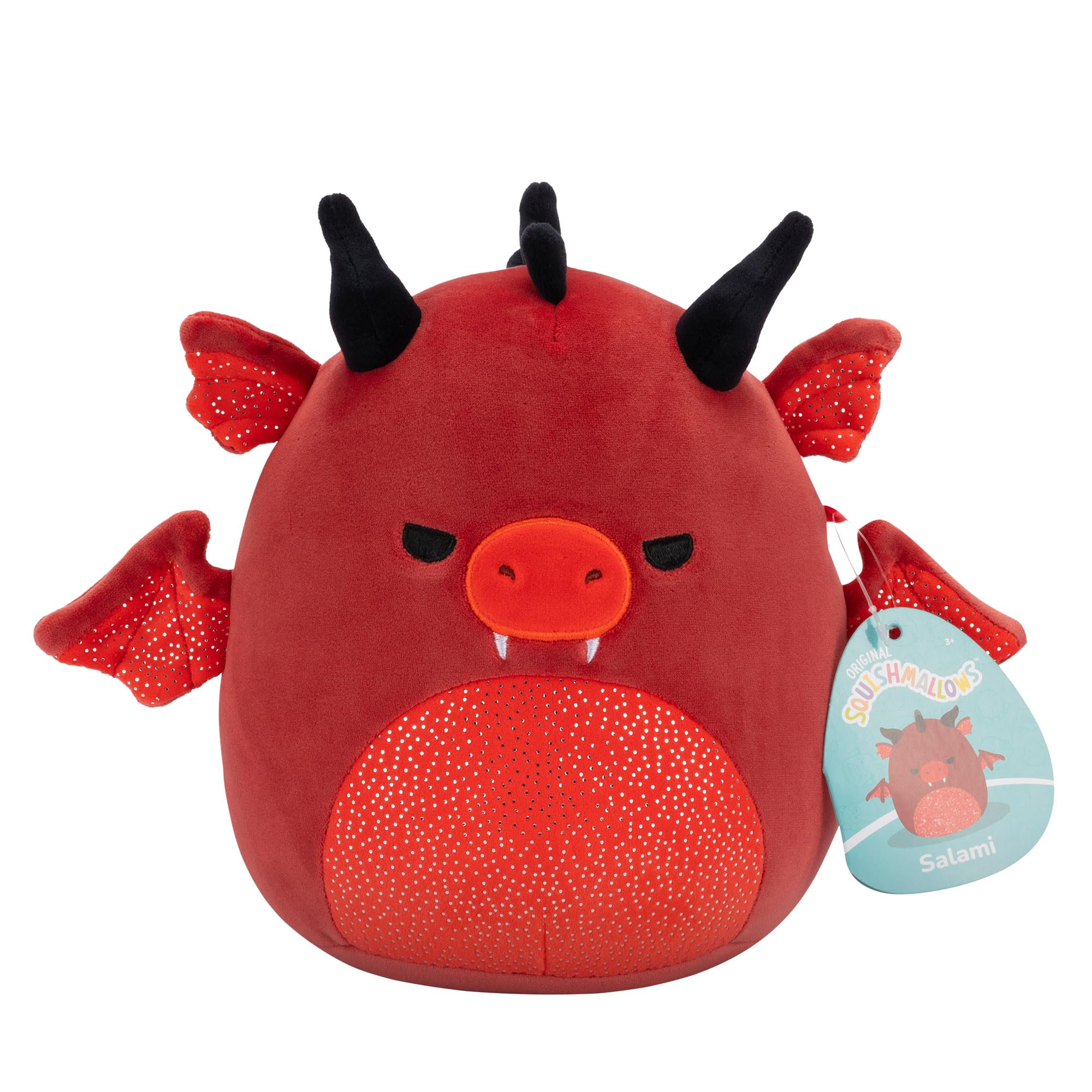 Squishmallows Salami the Red Dragon - 7.5-Inch Plush Collectible for Ages 3+ 7