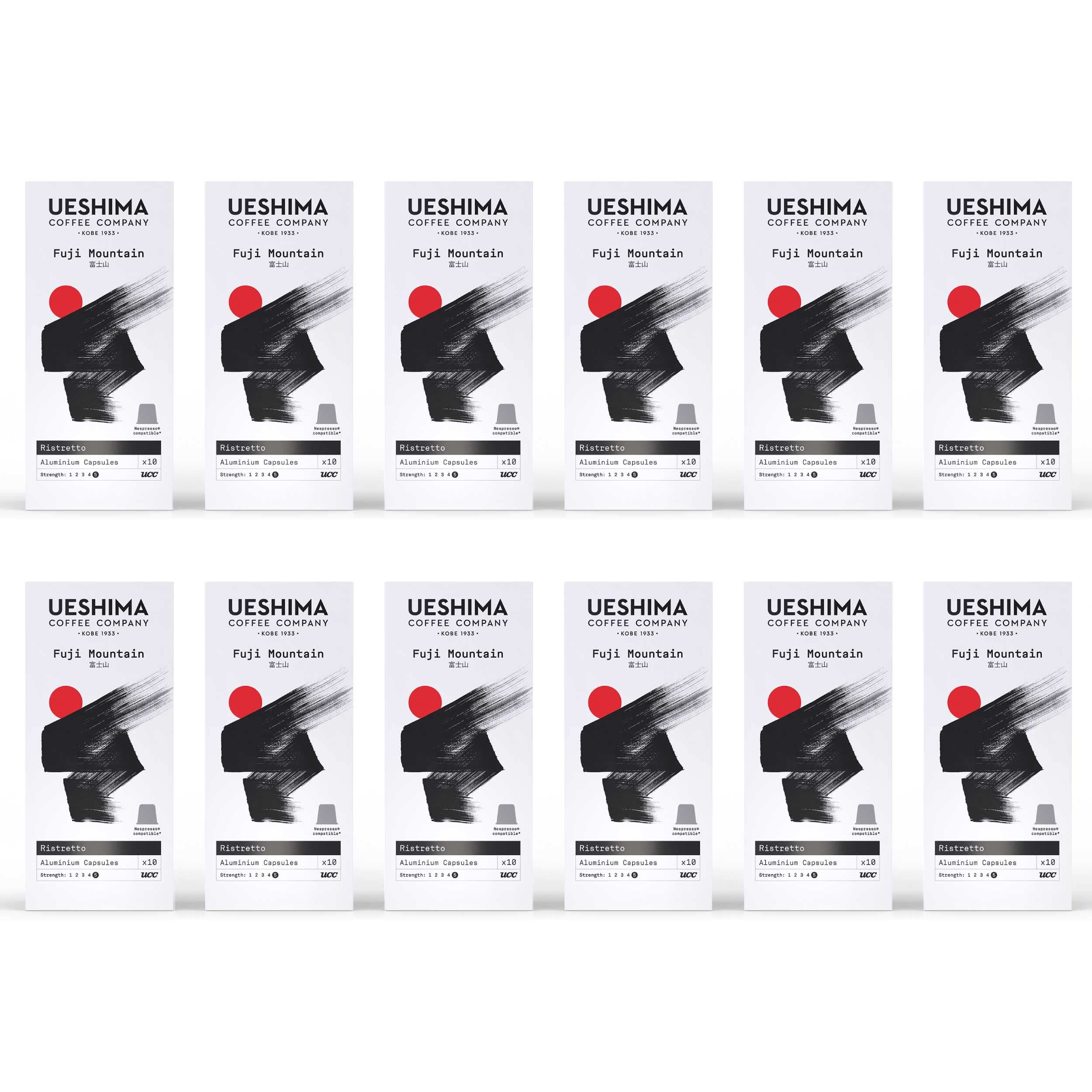 Ueshima Coffee Company - Fuji Mountain Coffee Capsules - 120 Count (12 Packs of 10)