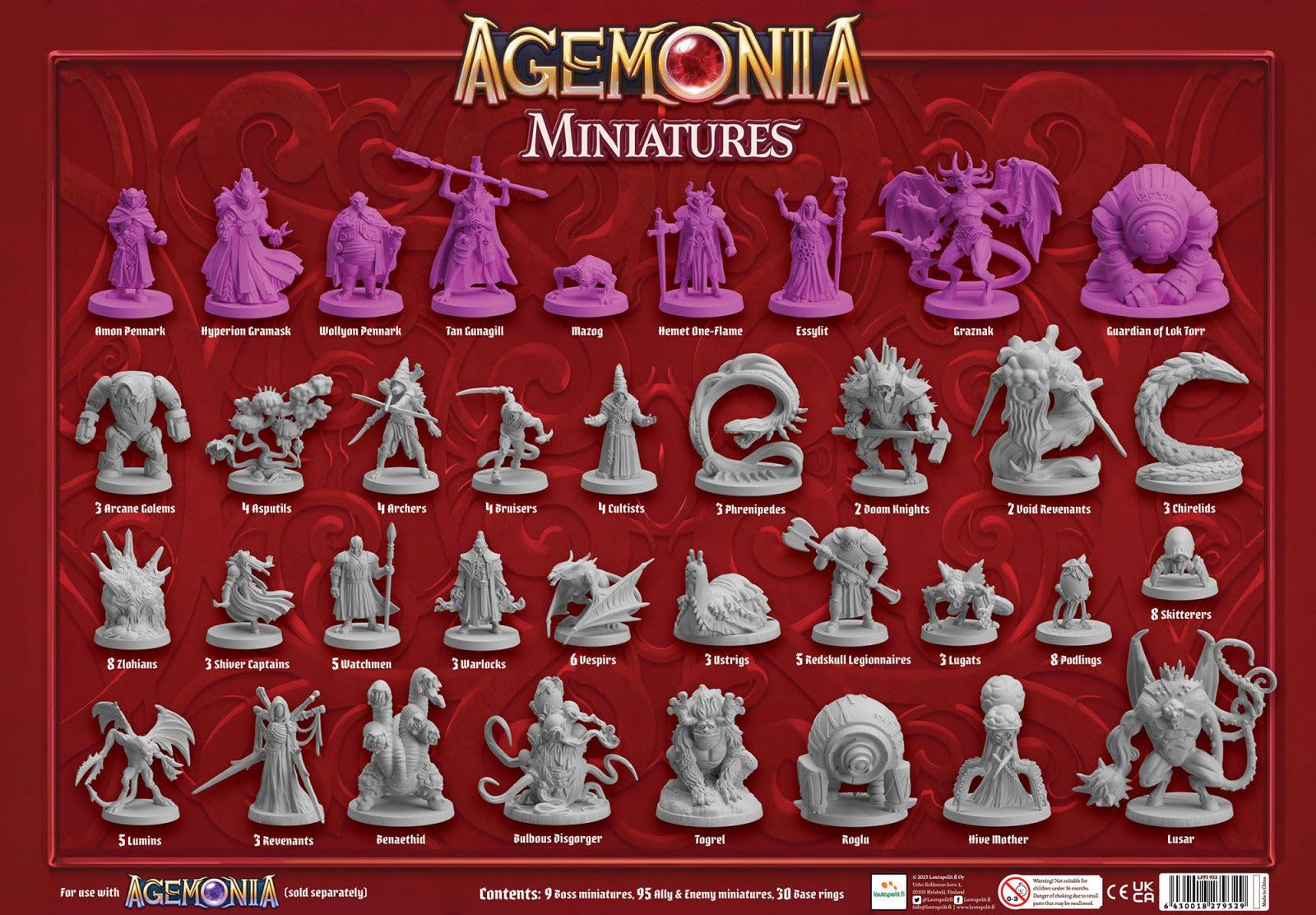 Lautapelit Agemonia Miniatures Pack - Board Game Accessory | 1-4 Players | Ages 14+ 2