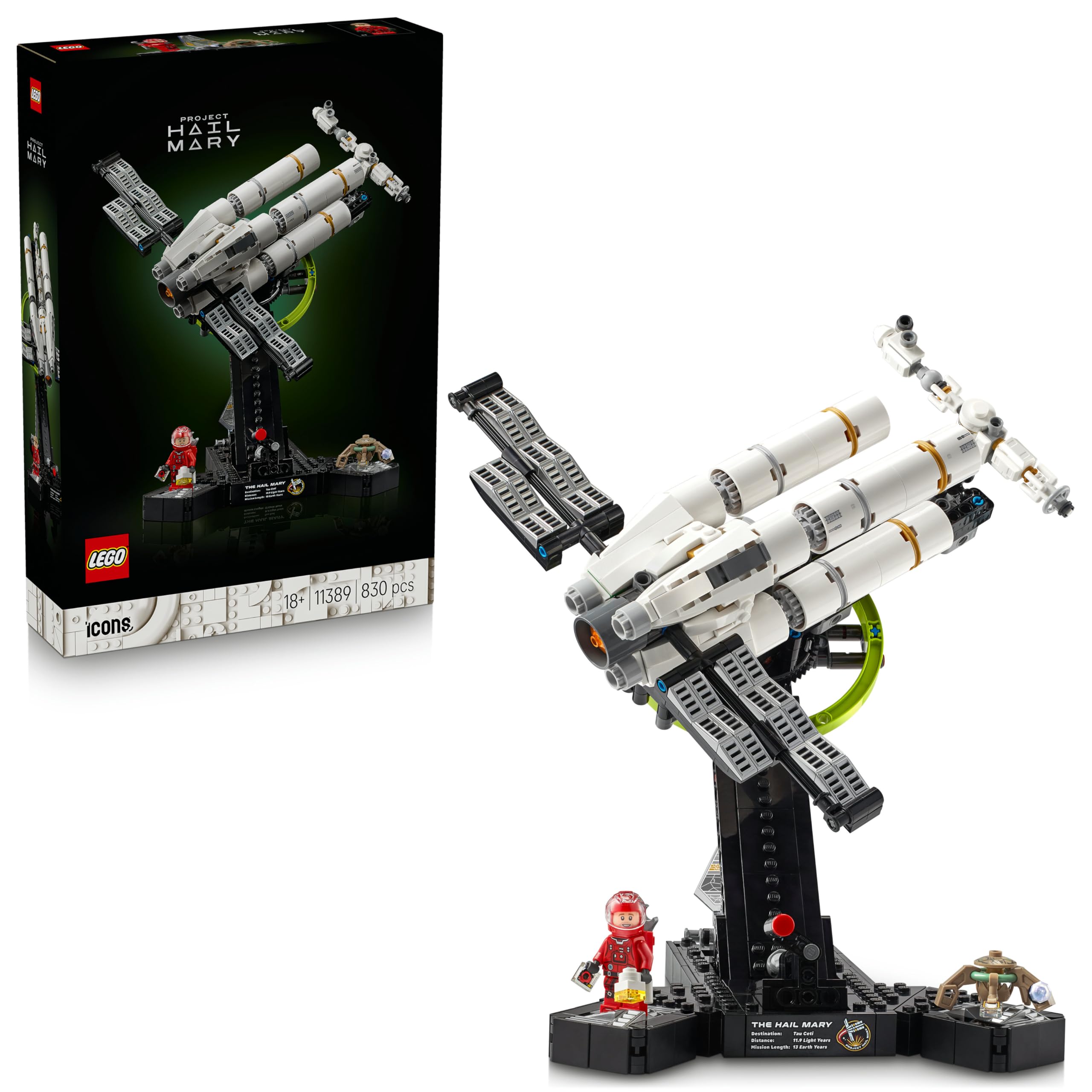 LEGO Icons Project Hail Mary Spaceship Model Kit - Microscale Replica | Ages 18+
