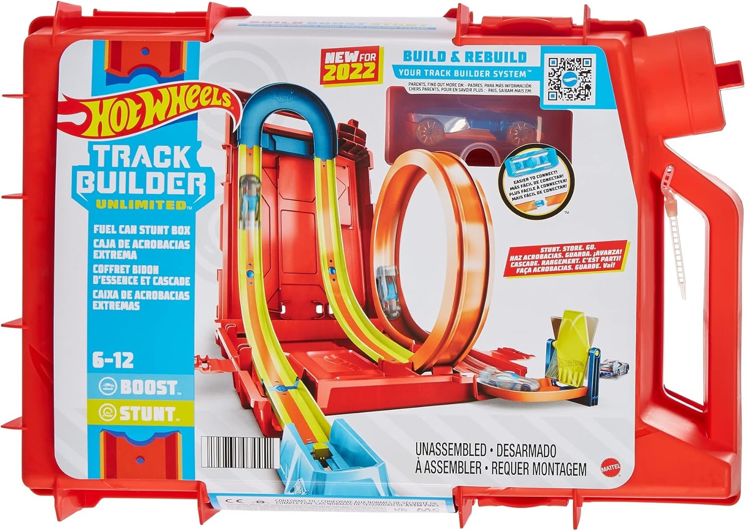 Hot Wheels Track Builder Unlimited Fuel Can Stunt Box - Building Playset for Kids 6-9 Years 6