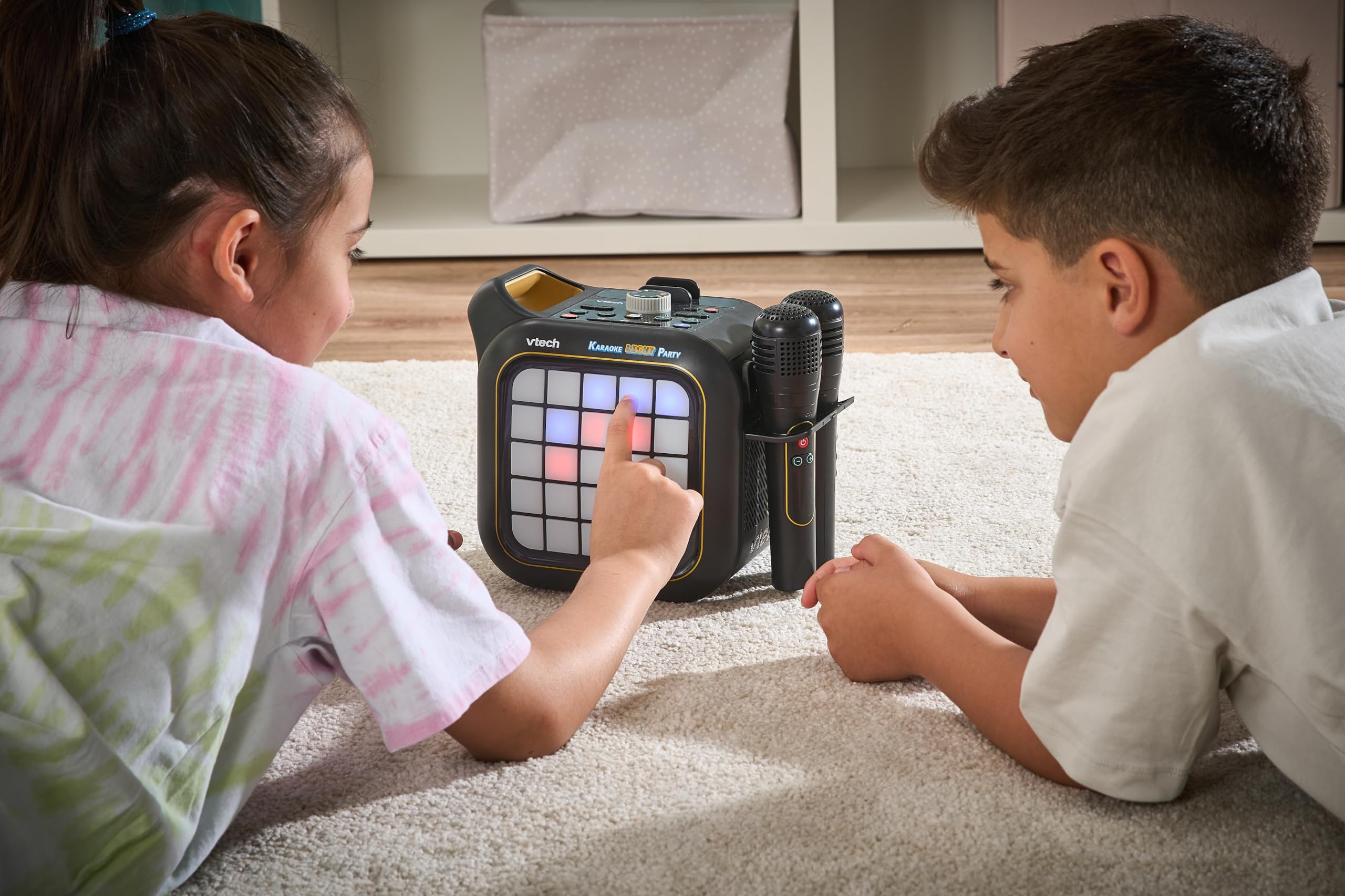 VTech Karaoke Light Party - Portable Bluetooth Karaoke Machine with 2 Wireless Microphones 7