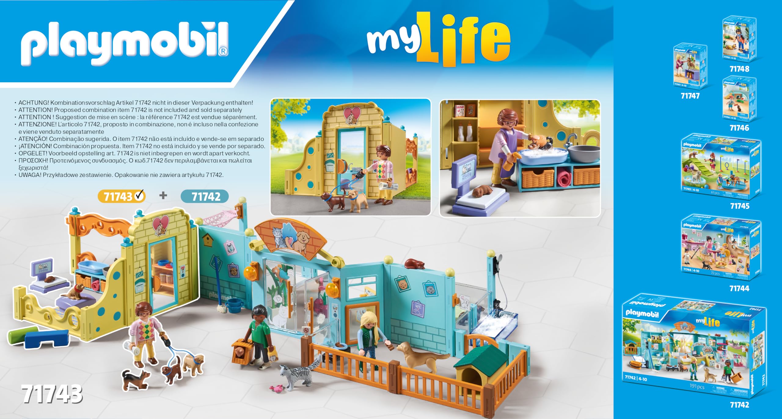 PLAYMOBIL My Life Puppy House Playset - Animal Figures Set for Kids Ages 4+ 3
