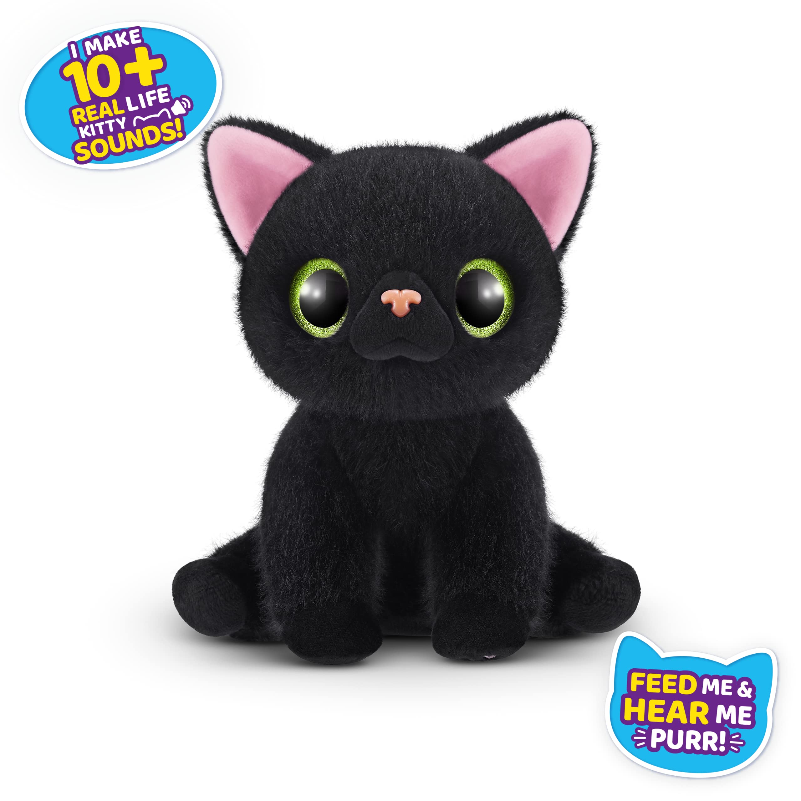 Pets Alive Smitten Kitten Lucky - Interactive Electronic Plush Toy with 10 Real Kitten Sounds, Ages 3+ 6