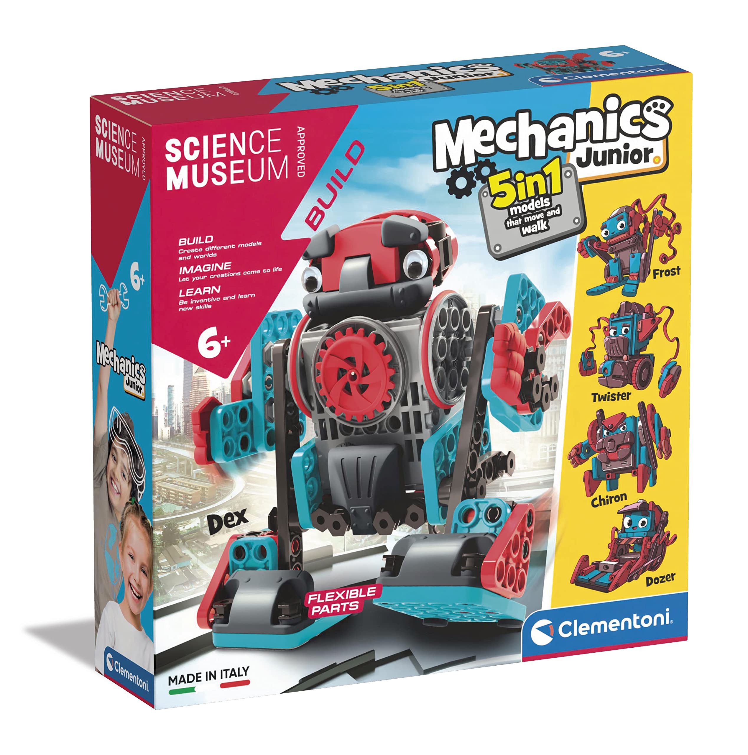 Clementoni Mechanics Junior - Moving Robots Building Set for Kids 6-10 Years 9