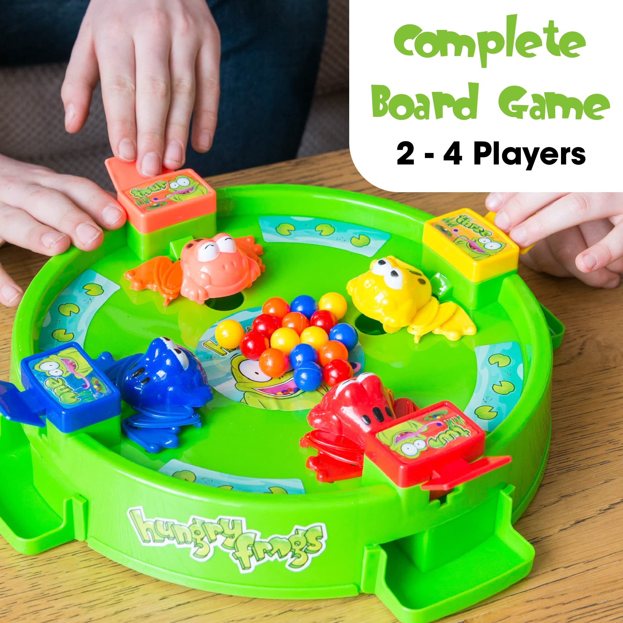 Toyrific Hungry Frogs Board Game for Kids, 4-Player Family Game 10